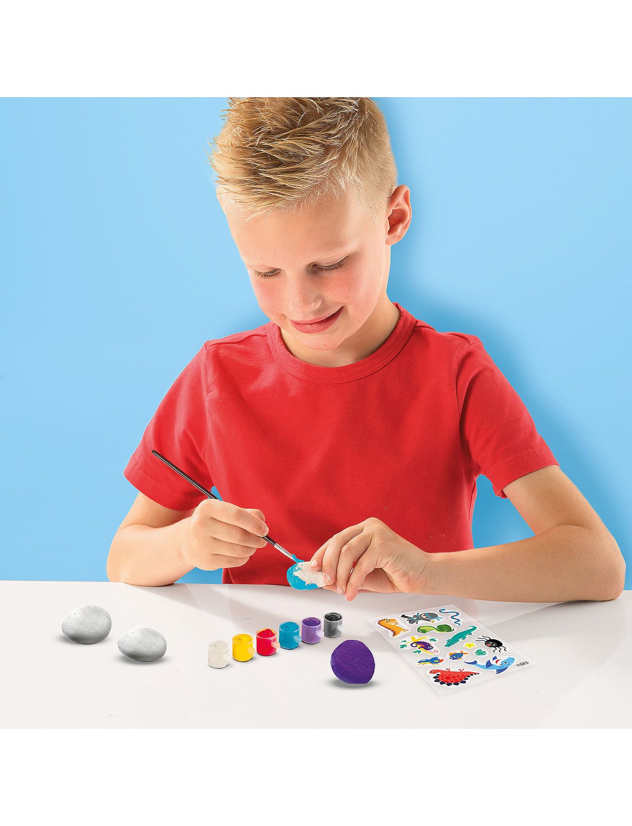 SES Creative Rock Painting- Transfer Stickers, One Size, Multi/patterned, Tegning > Malebøger Og Håndarbejdsbøger, Børn