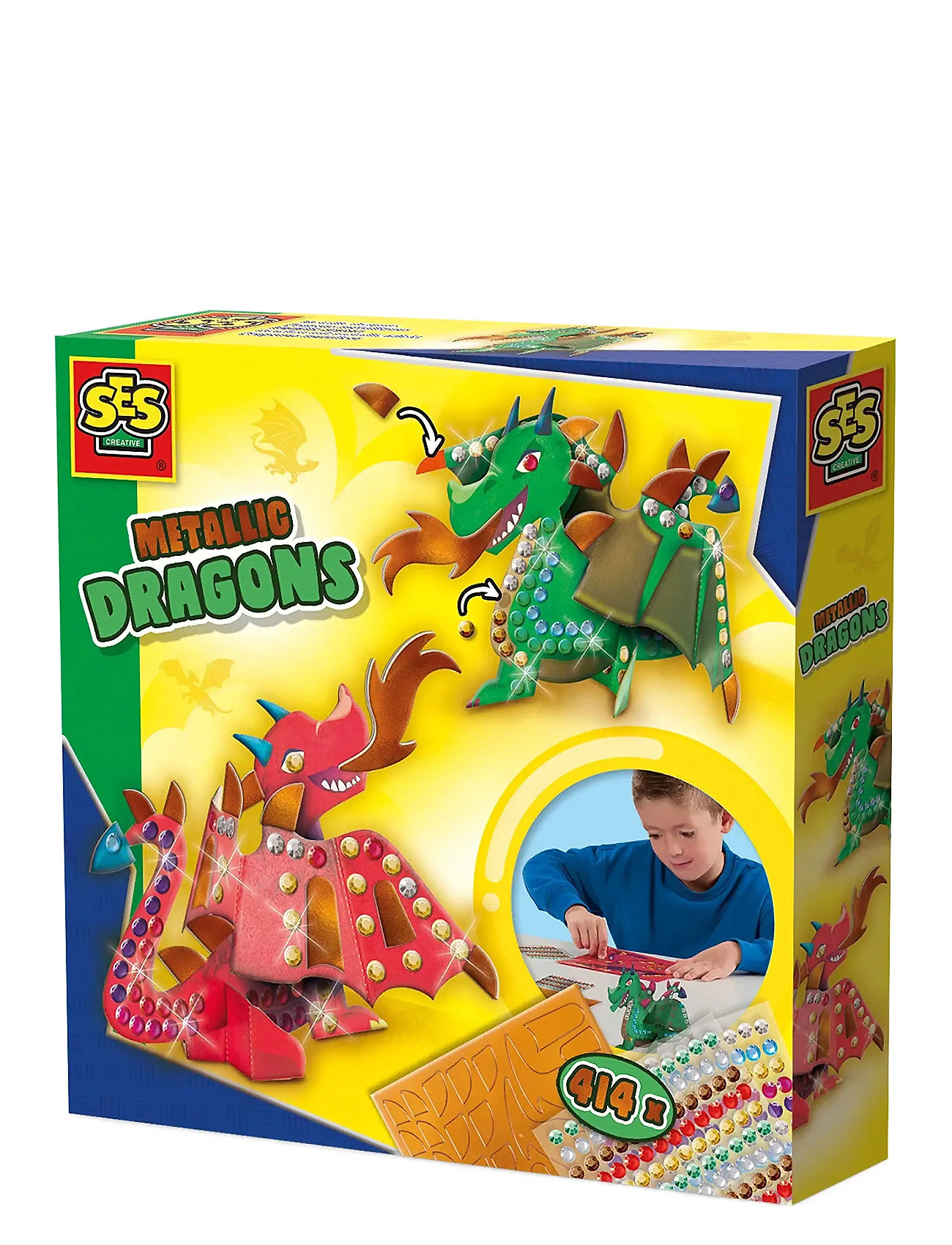 Craft & Decorate - Dragons Toys Creativity Drawing & Crafts Craft Craft Sets Multi/patterned SES Creative
