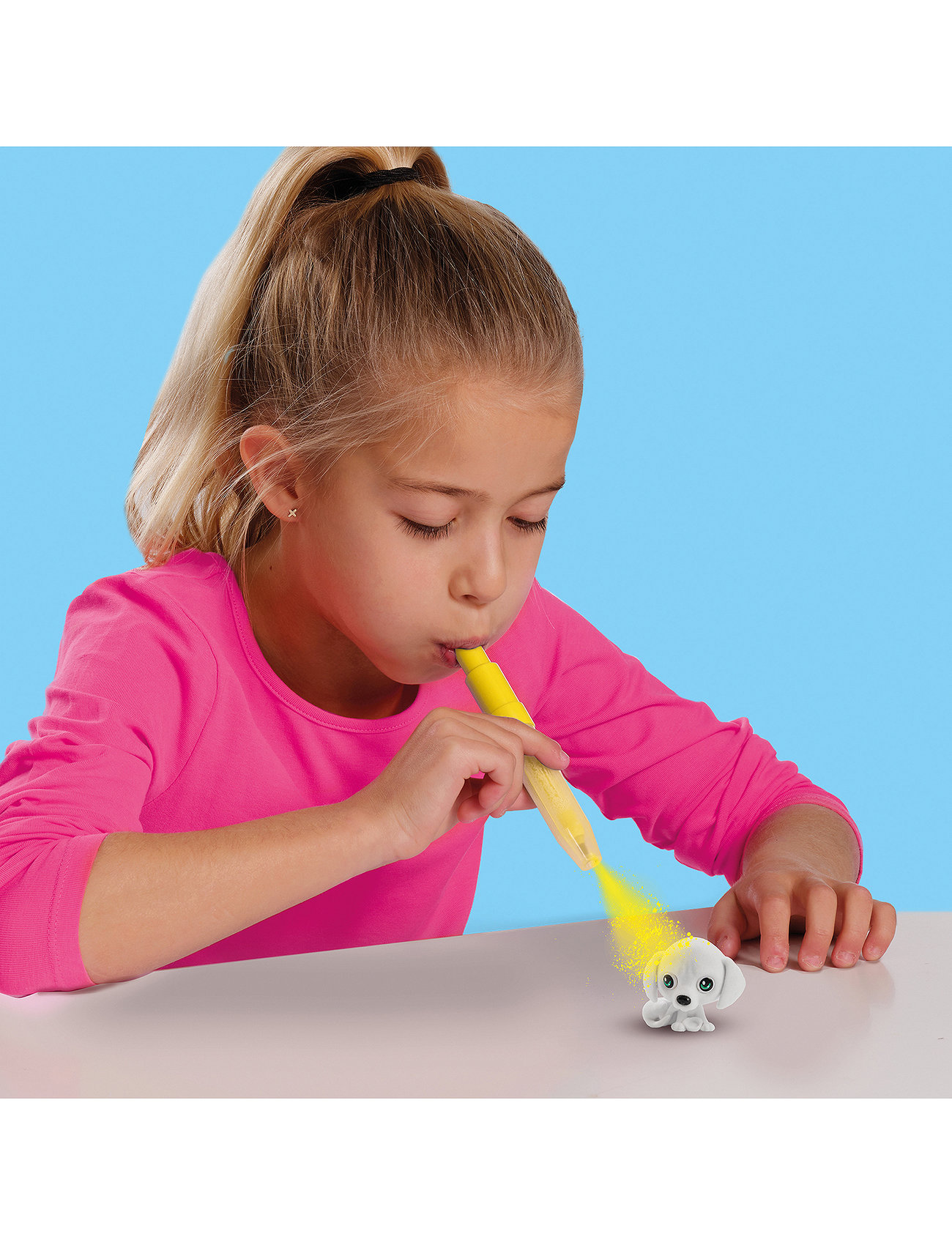 SES Creative Blow Pens - Decorate 3 Puppies, One Size, Multi/patterned, Håndværk > Håndværkssæt, Børn