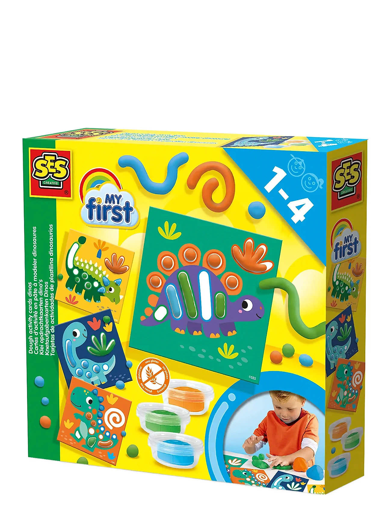 My First - Dough - Dino Activity Cards Toys Creativity Drawing & Crafts Craft Play Dough Multi/patterned SES Creative