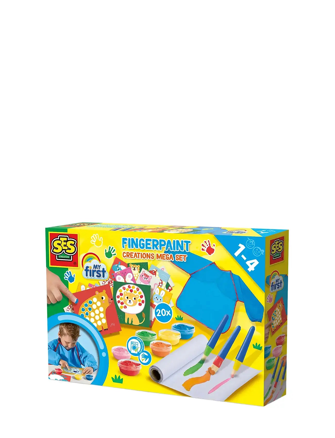 SES Creative My First - Fingerpaint Mega Set, One Size, Multi/patterned, Tegning > Malebøger Og Håndarbejdsbøger, Børn