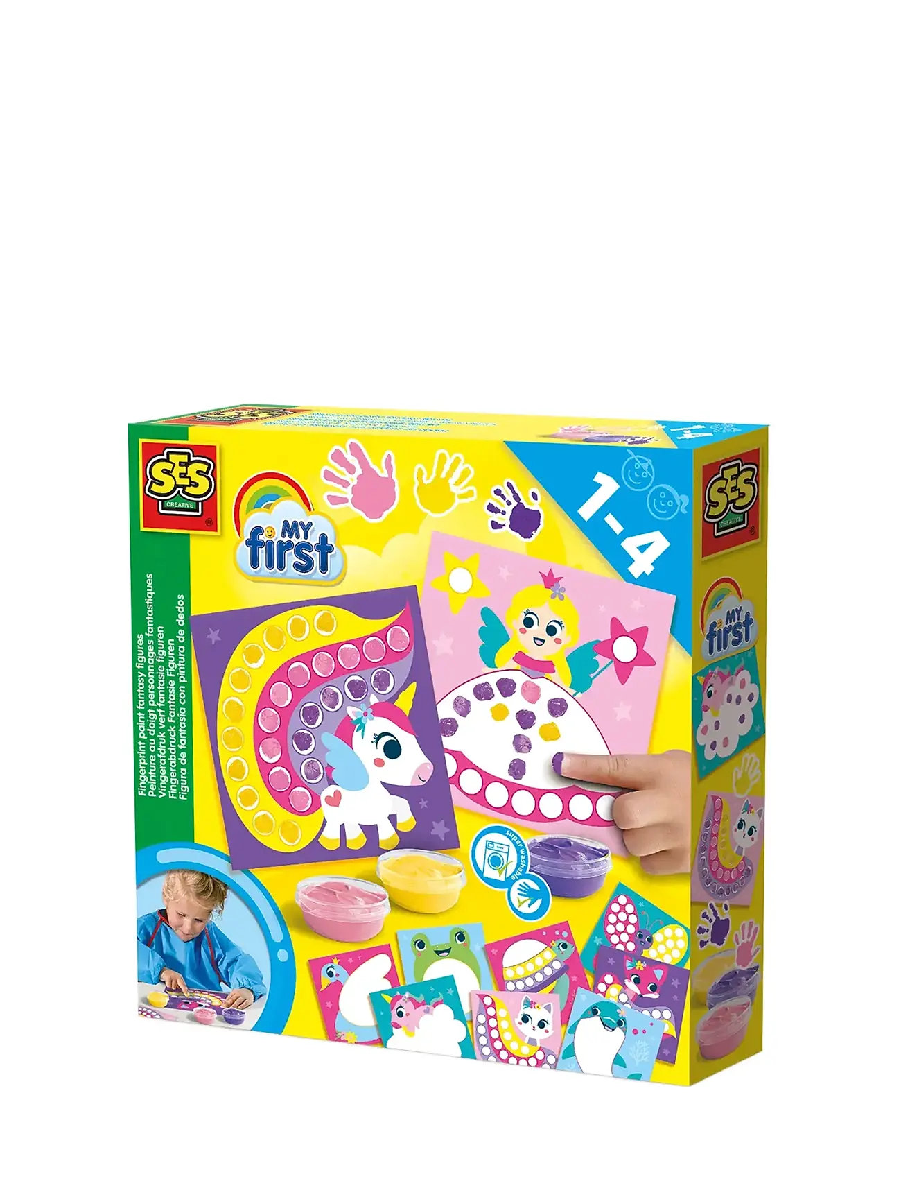 SES CREATIVE My First - Fingerpaint Fantasy Figures Patterned - One Size - Kinder