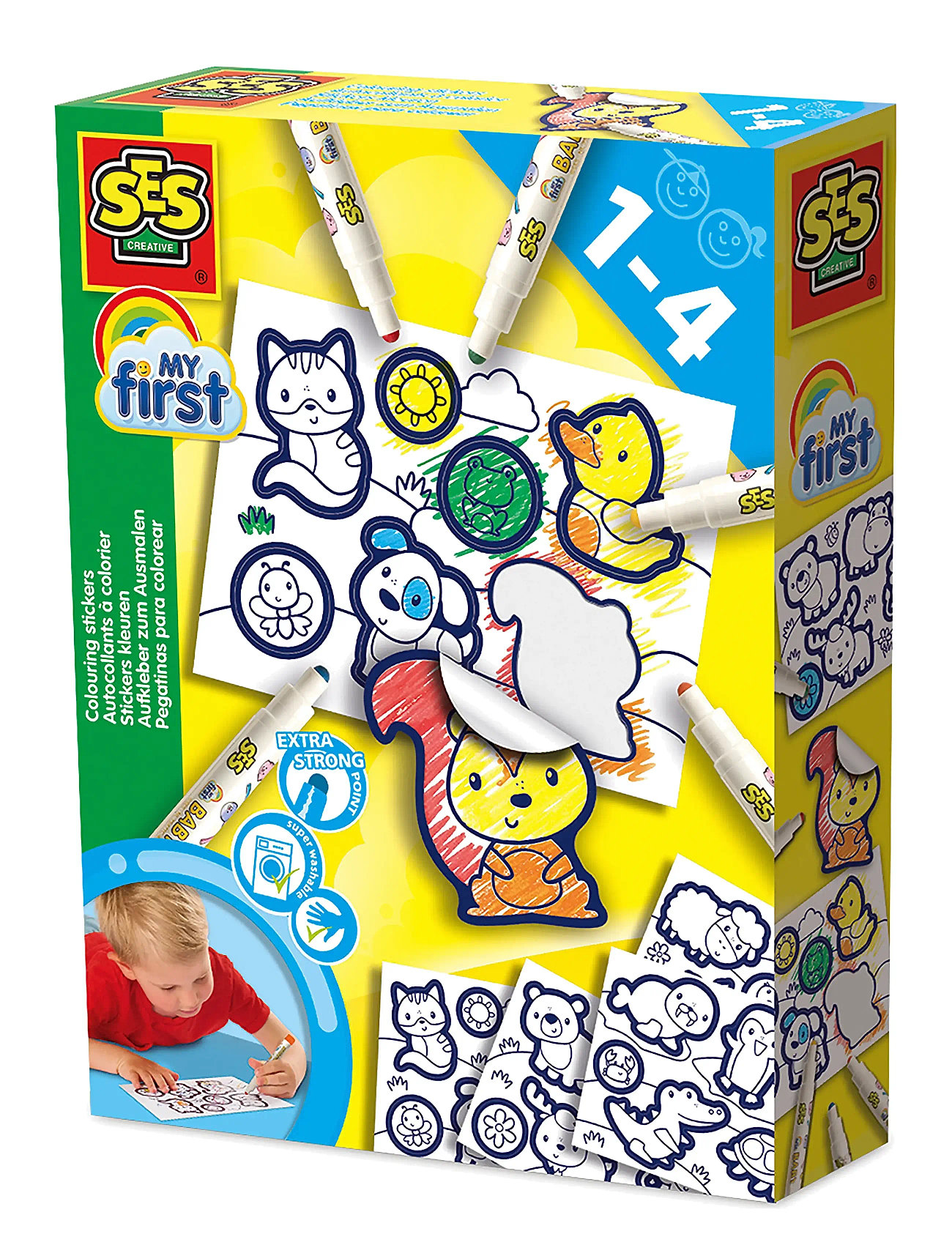 My First - Colouring Stickers Toys Creativity Drawing & Crafts Drawing Coloring & Craft Books Multi/patterned SES Creative