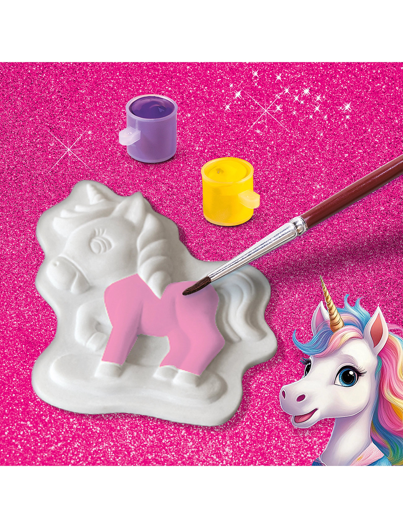 SES Creative Casting & Painting - Baby Unicorns, One Size, Multi/patterned, Håndværk > Håndværkssæt, Børn