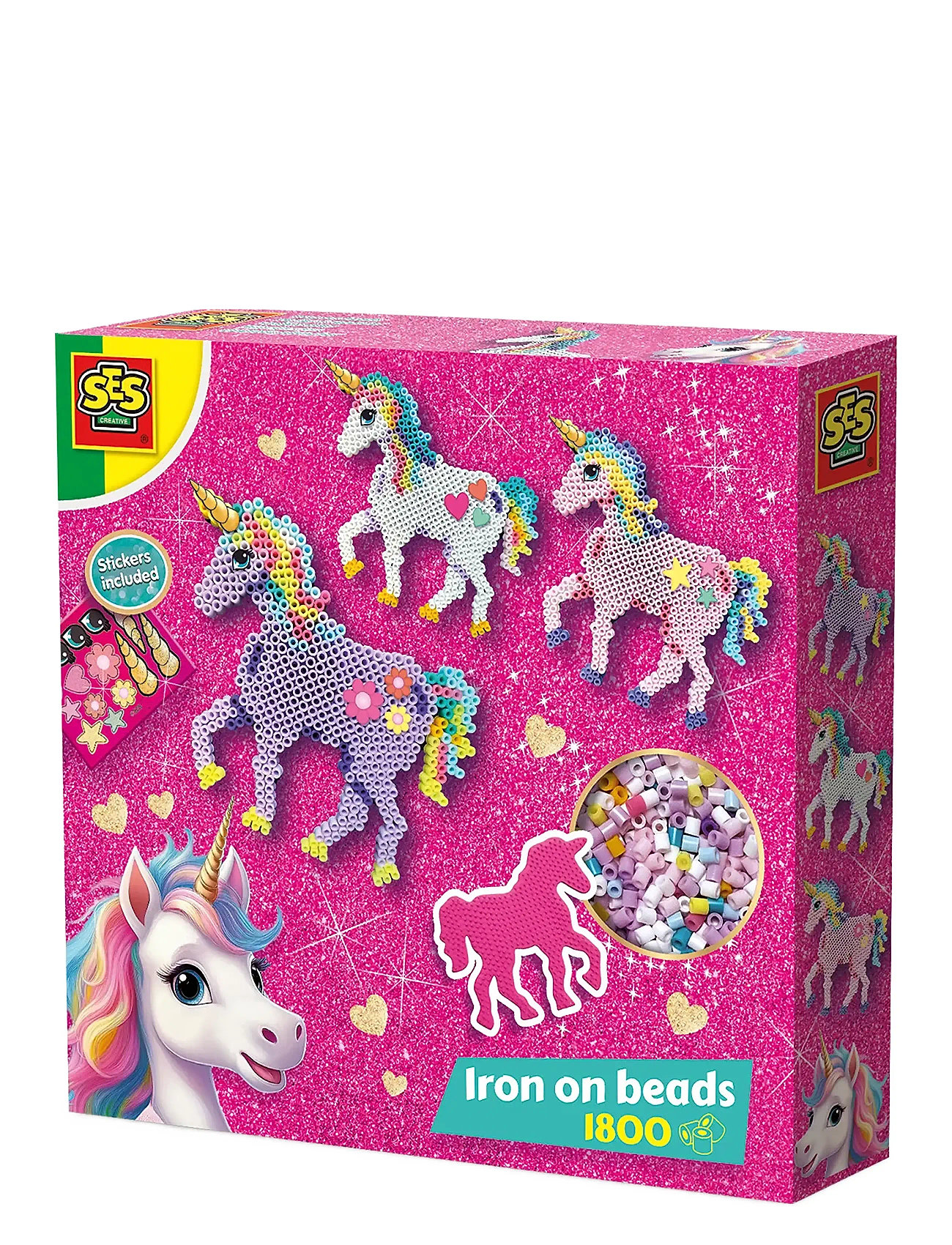 Iron On Beads - Unicorn Toys Creativity Drawing & Crafts Craft Craft Sets Multi/patterned SES Creative