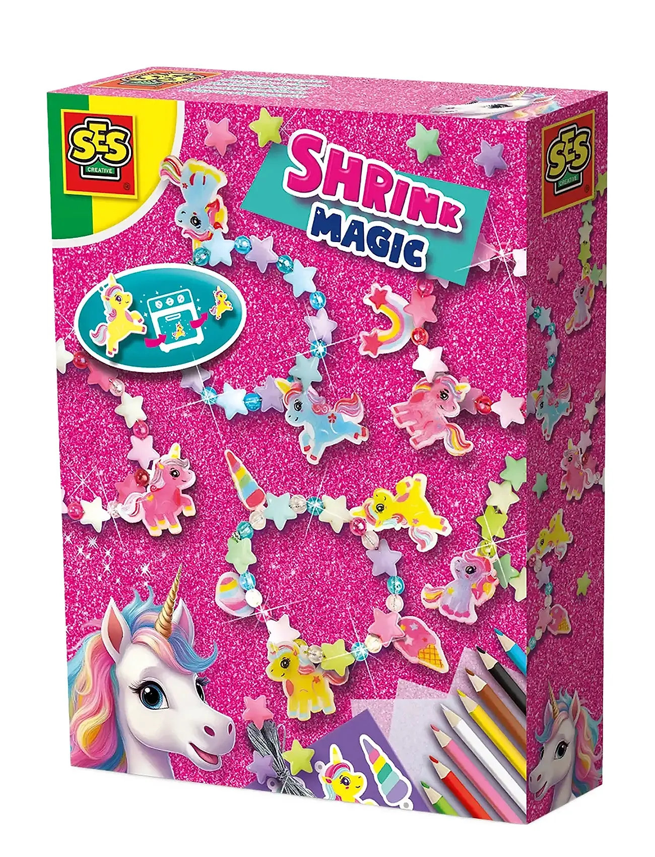 Shrink Film - Unicorn Charm Bracelets Toys Creativity Drawing & Crafts Craft Jewellery & Accessories Multi/patterned SES Creative