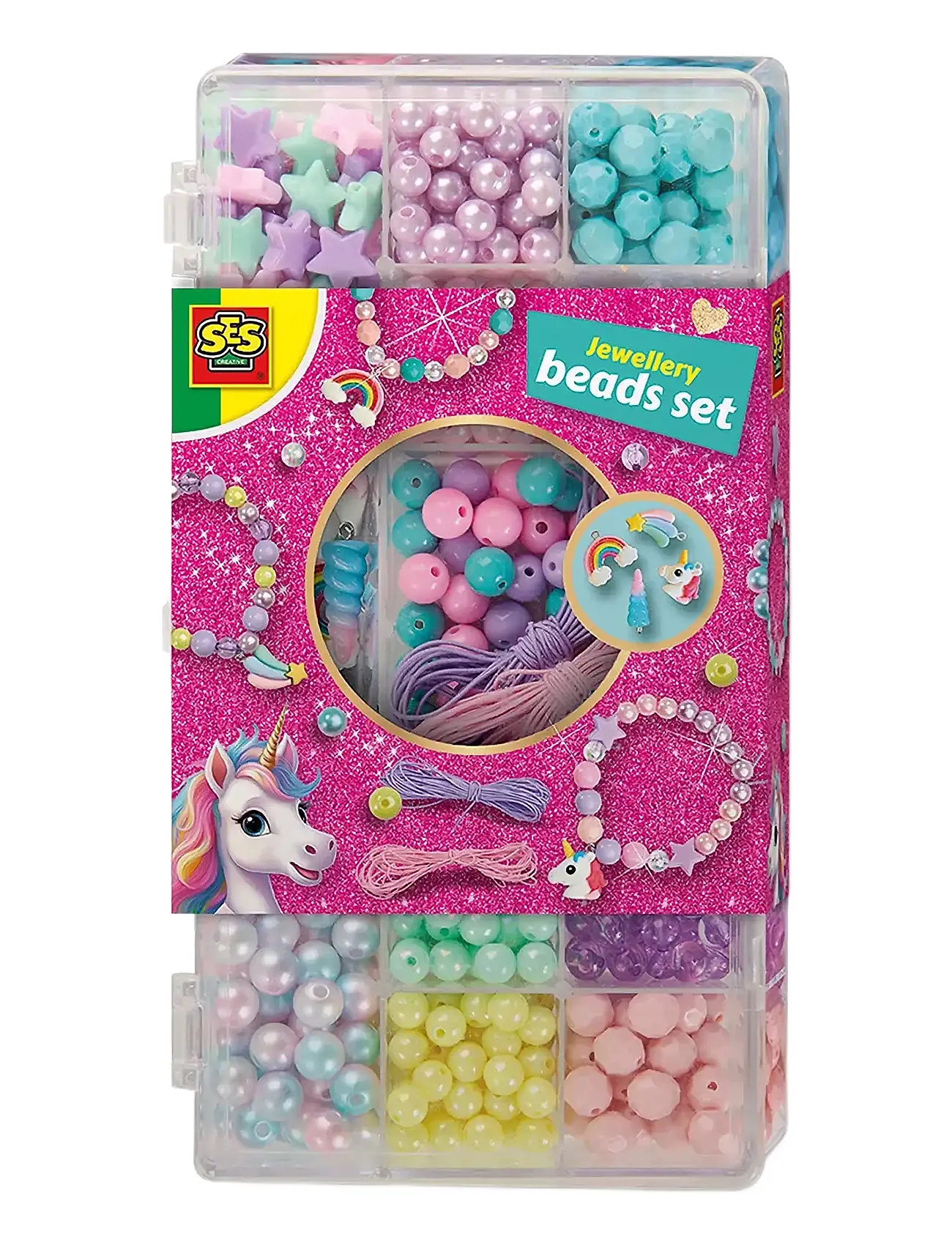 Jewellery - Unicorn Beads Set Toys Creativity Drawing & Crafts Craft Craft Sets Multi/patterned SES Creative