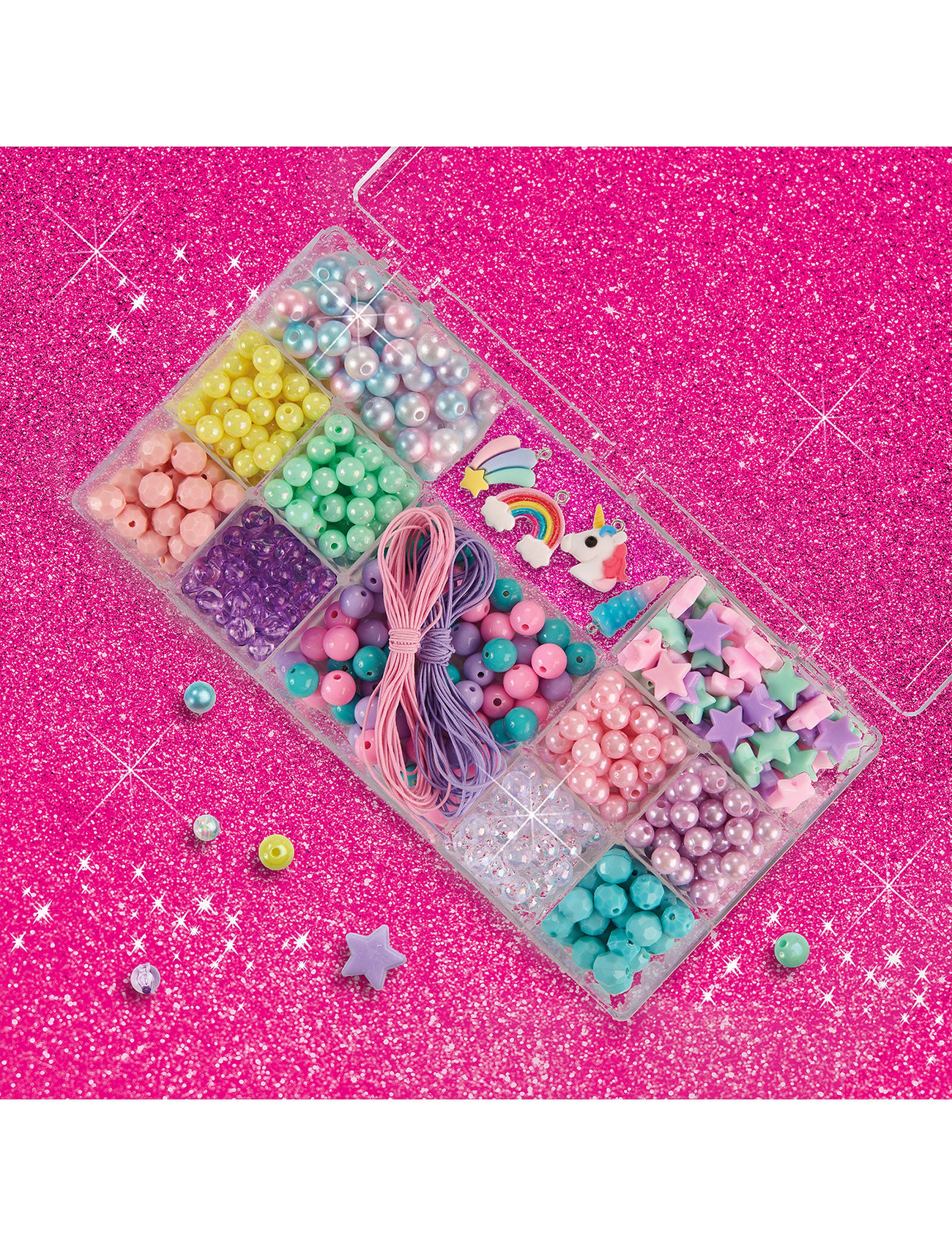 SES Creative Jewellery - Unicorn Beads Set, One Size, Multi/patterned, Håndværk > Håndværkssæt, Børn