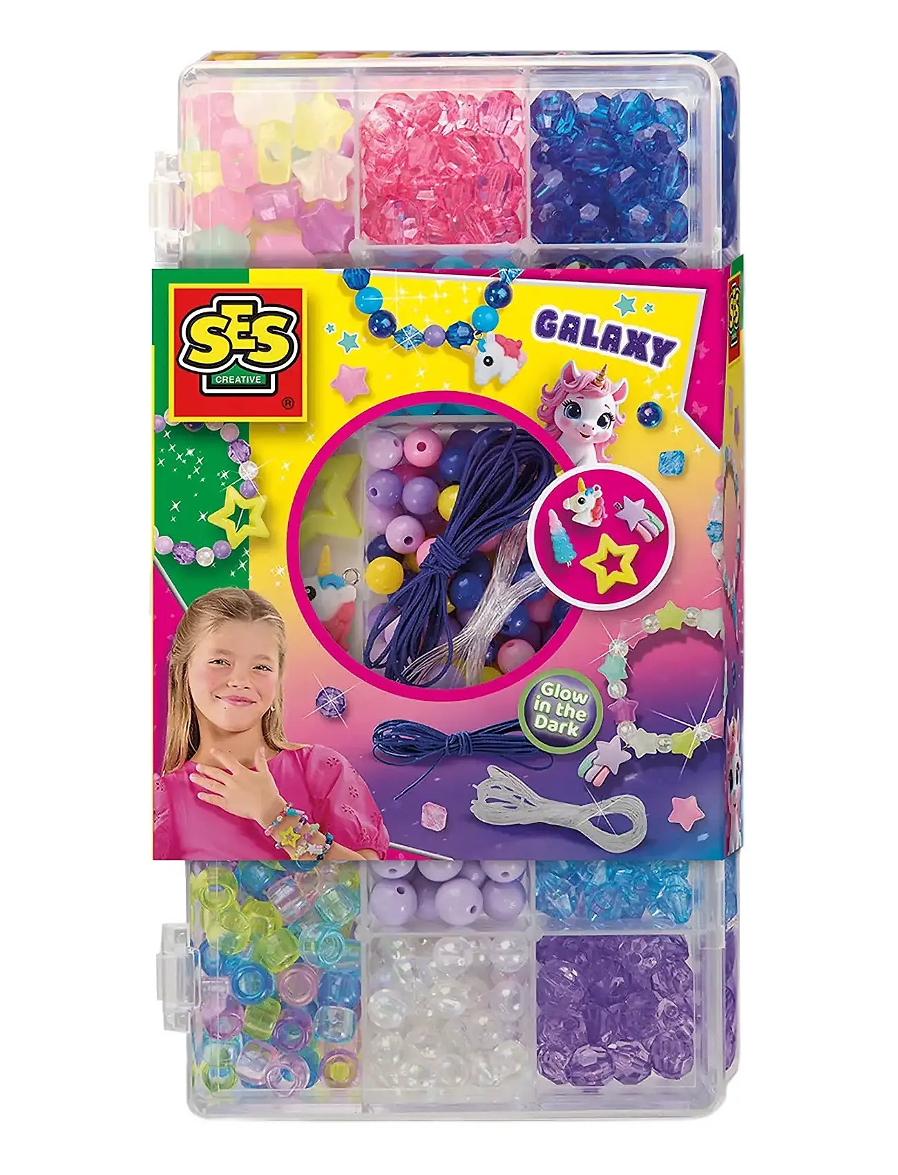 Jewellery - Galaxy Beads Set Toys Creativity Drawing & Crafts Craft Craft Sets Multi/patterned SES Creative