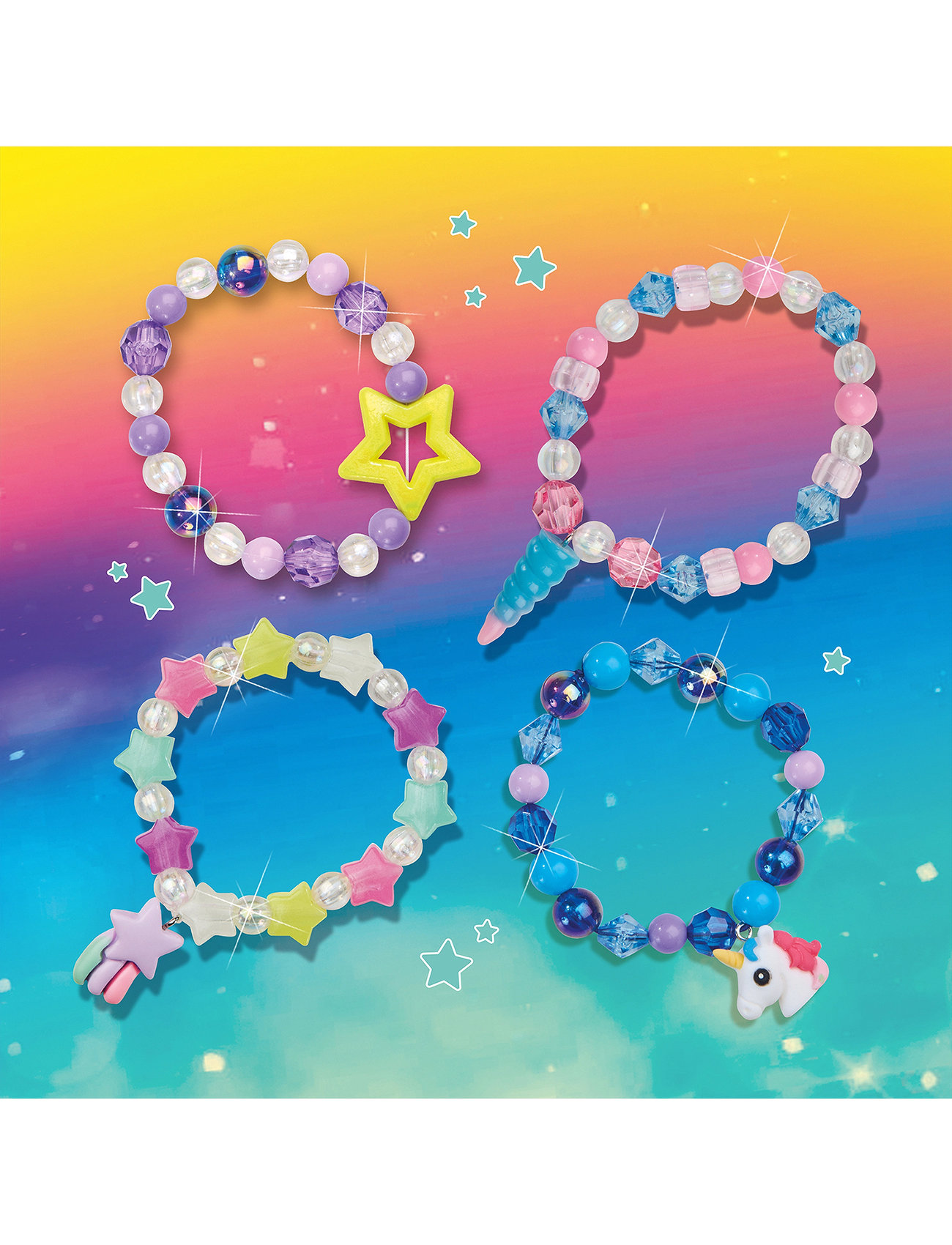 SES Creative Jewellery - Galaxy Beads Set, One Size, Multi/patterned, Håndværk > Håndværkssæt, Børn
