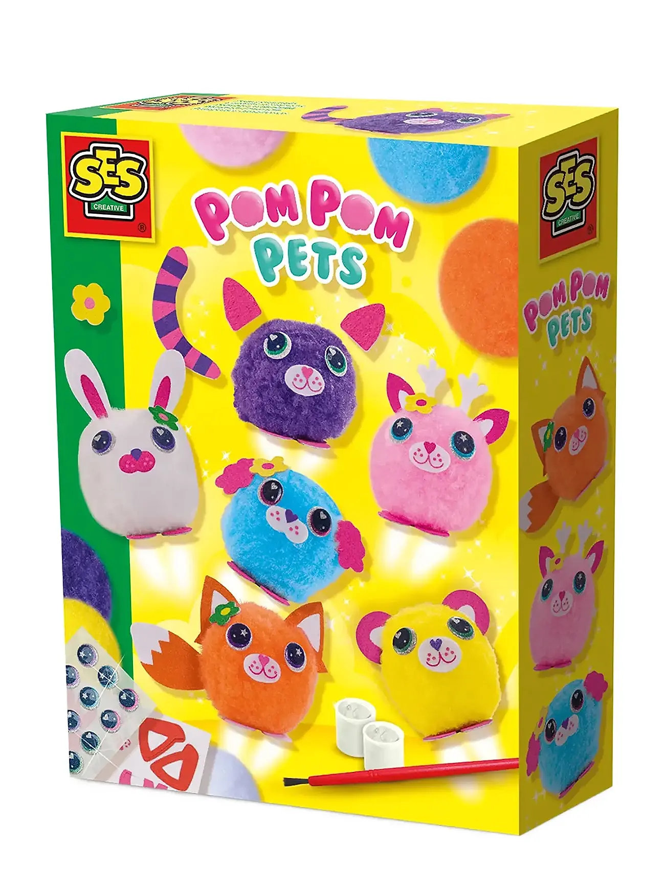 SES CREATIVE Pom Pom Pets Patterned - One Size - Kinder