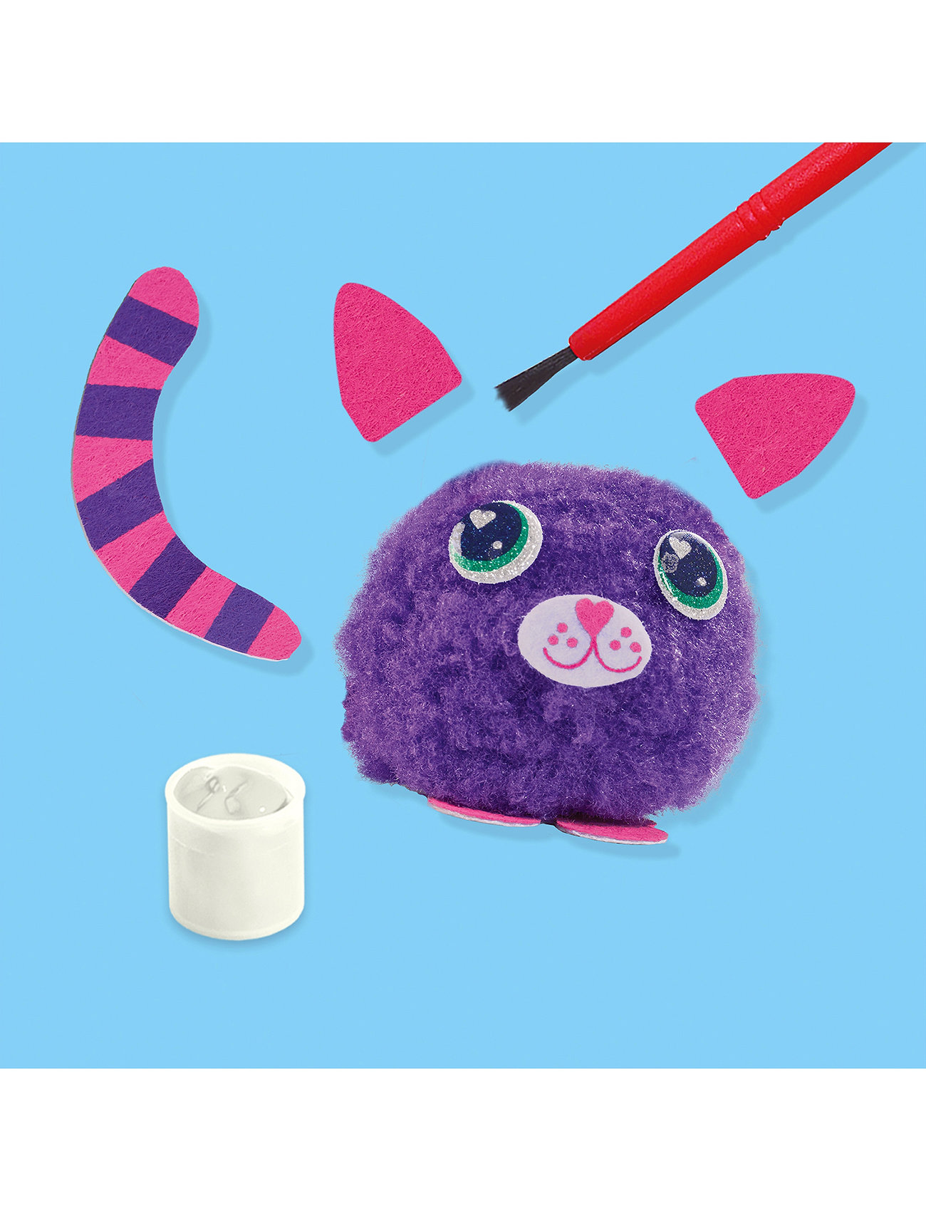 SES Creative Pom Pom Pets, One Size, Multi/patterned, Håndværk > Håndværkssæt, Børn