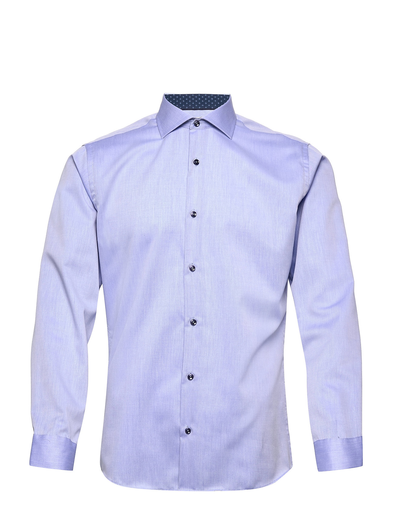 SEVEN SEAS COPENHAGEN Seven Seas Fine Twill Contrast | Slim Blau - S - Herren