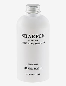 Sharper Beard Wash Cedar Wood - skäggshampoo - clear