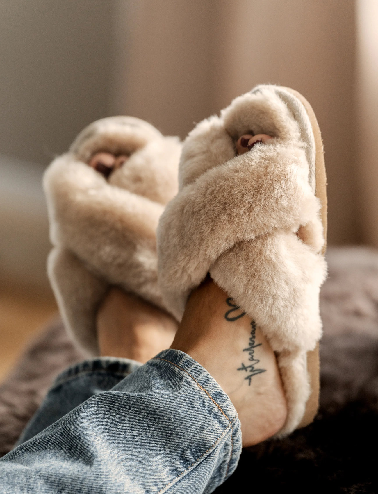 Shepherd Lovisa, 37, Beige, Sko > Tøfler, Dame
