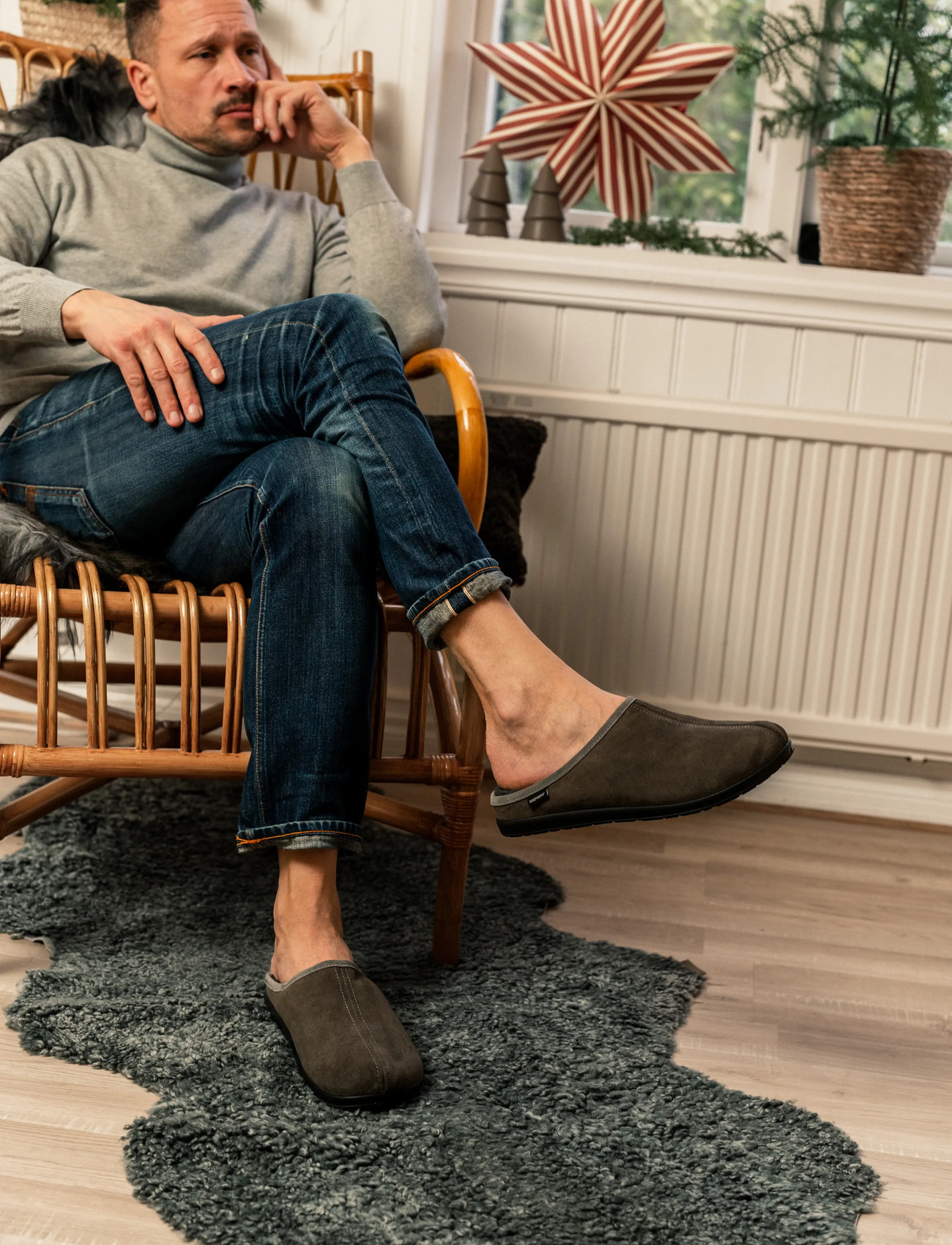 Shepherd Ludvig Tofflor, 41, Grey, Designere > Tøfler, Herre