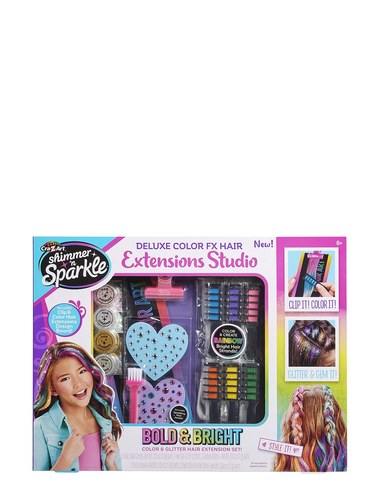 SHIMMER N SPARKLE Shimmer N Sparkle Hair Extensions Set Multi/patterned