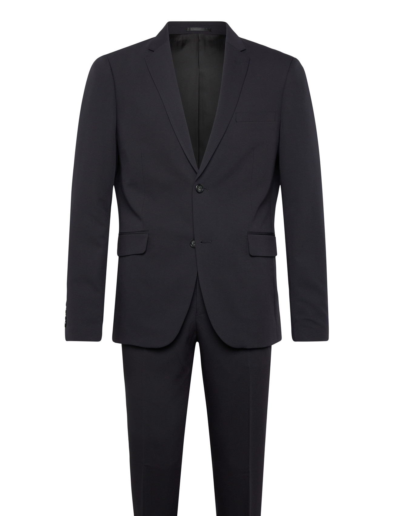 SHINE ORIGINAL Plain Mens Anzug - Normal Lenght Schwarz - 58 - Herren