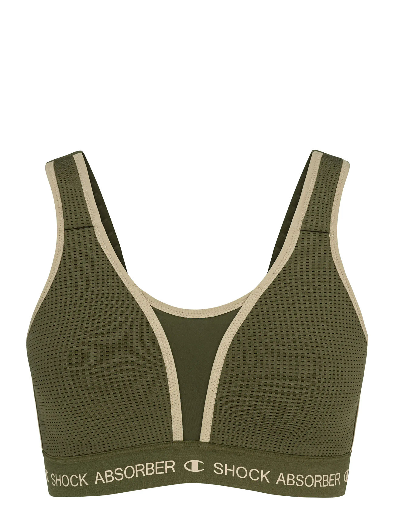 Shock Absorber Ultimate Run Bra Padded 06S7, C x 70, Khaki green, Bh'Er Og Toppe > Sports-Bh'Er - Alle, Dame