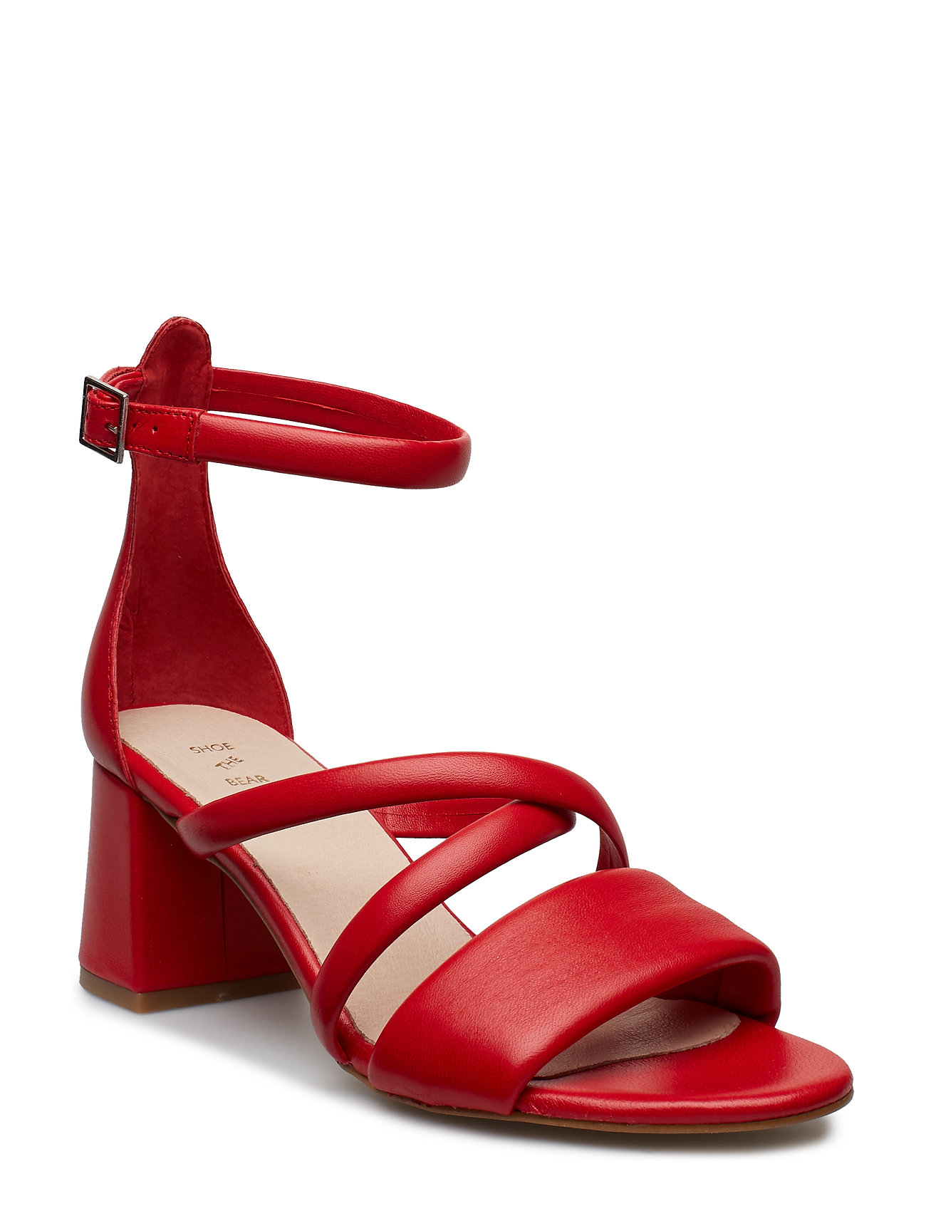 May Puff L Sandaal Met Hak Rood Shoe The Bear shoe the bear kopen in de aanbieding