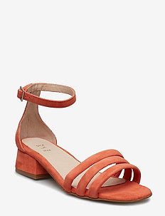 YASMIN PUFF S - sandaler med hæl - coral red
