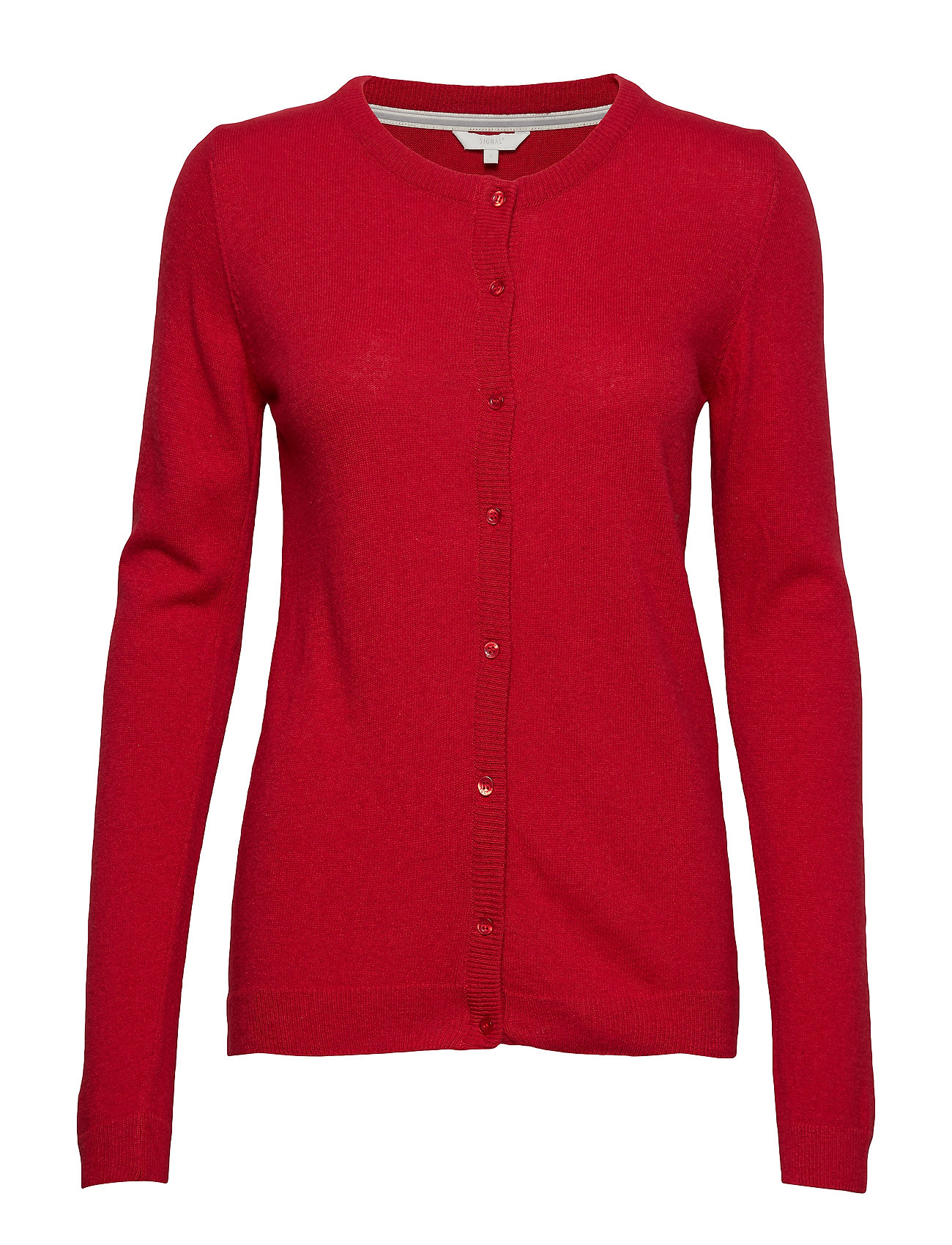 Knit Gebreide Trui Cardigan Rood Signal signal kopen in de aanbieding Knit Gebreide Trui Cardigan Rood Signal signal kopen in de aanbieding