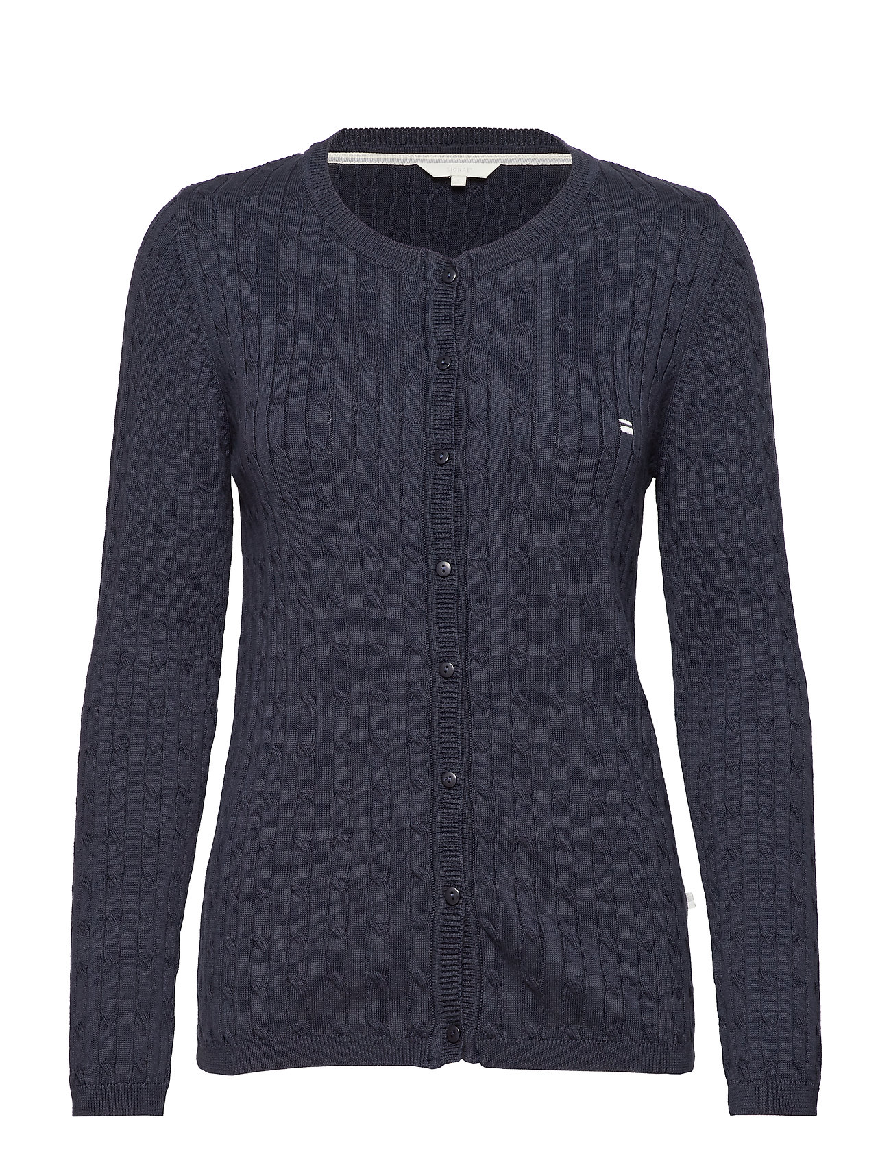 Knit Gebreide Trui Cardigan Blauw Signal signal kopen in de aanbieding Knit Gebreide Trui Cardigan Blauw Signal signal kopen in de aanbieding