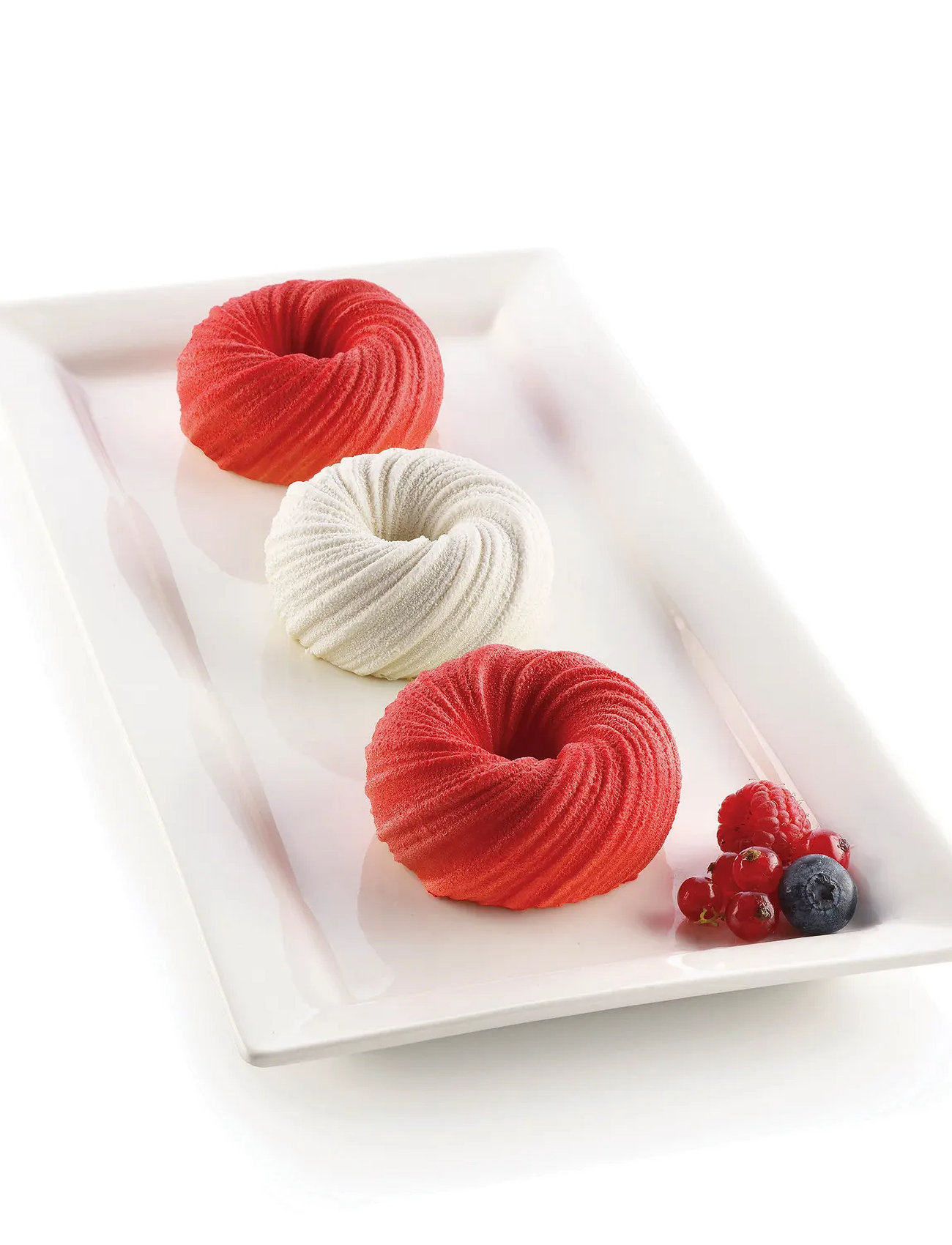 Silikomart Silikoneform Mini Intreccio 6 Stk. Ø75 H35, FOR 6PCS, Grey, Bageforme > Cupcake- Og Muffinsforme, Unisex