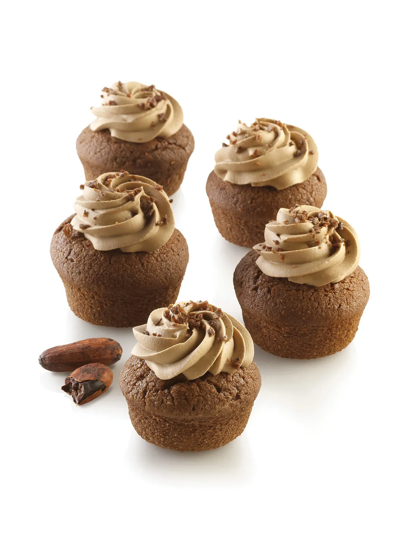 Silikomart Silikone Bageform Airplus 18 N.20 Rund Ø48 H22, FOR 20PCS, Black, Bageforme > Cupcake- Og Muffinsforme, Unisex