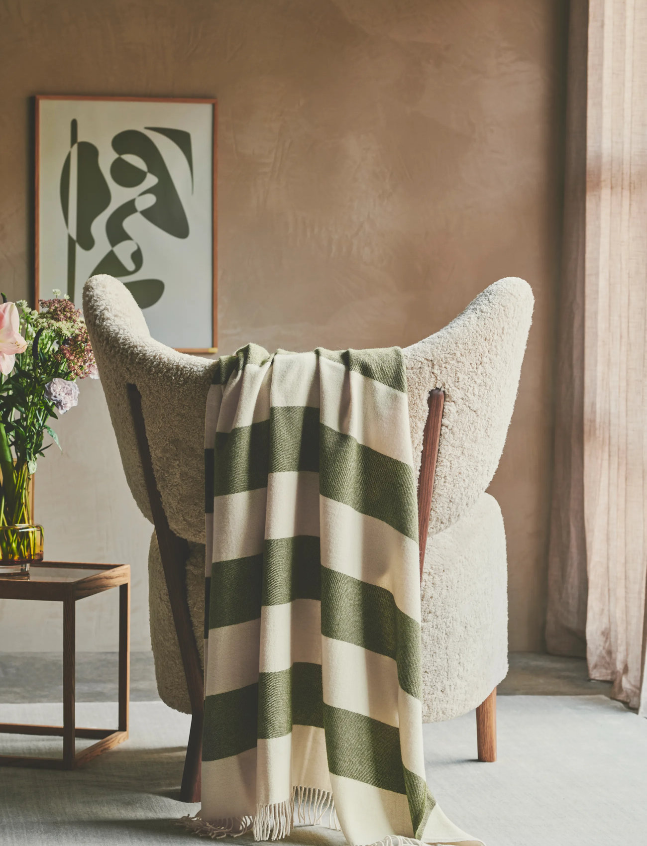 Silkeborg Uldspinderi The Sweater 130X190 cm, 130X190 cm, Khaki green, Puder & Tæpper > Tæpper & Plaider, Unisex