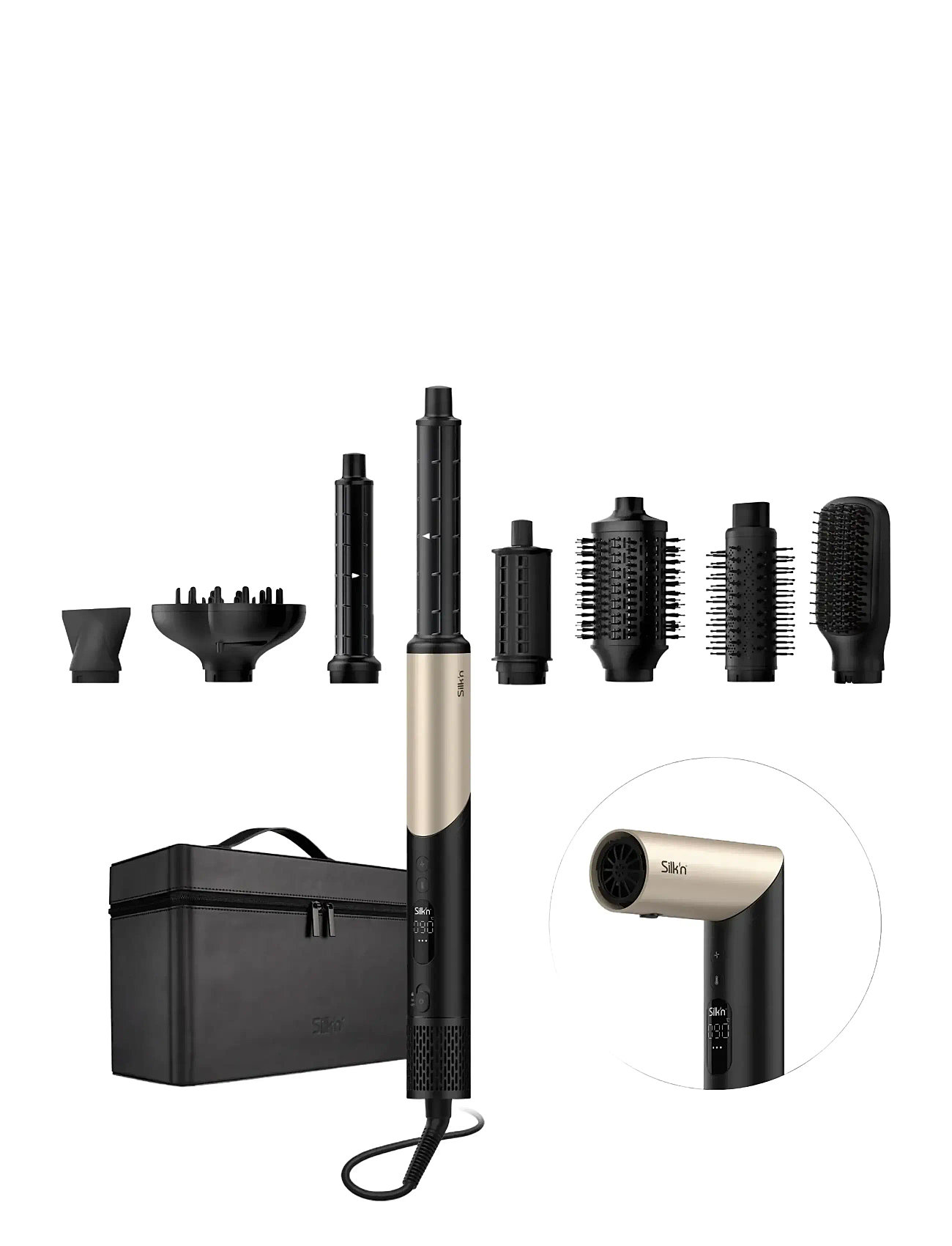 Silk'n Silk'n Silky Air Flex 8, One Size, Black, Tools > Hair Sæt, Dame