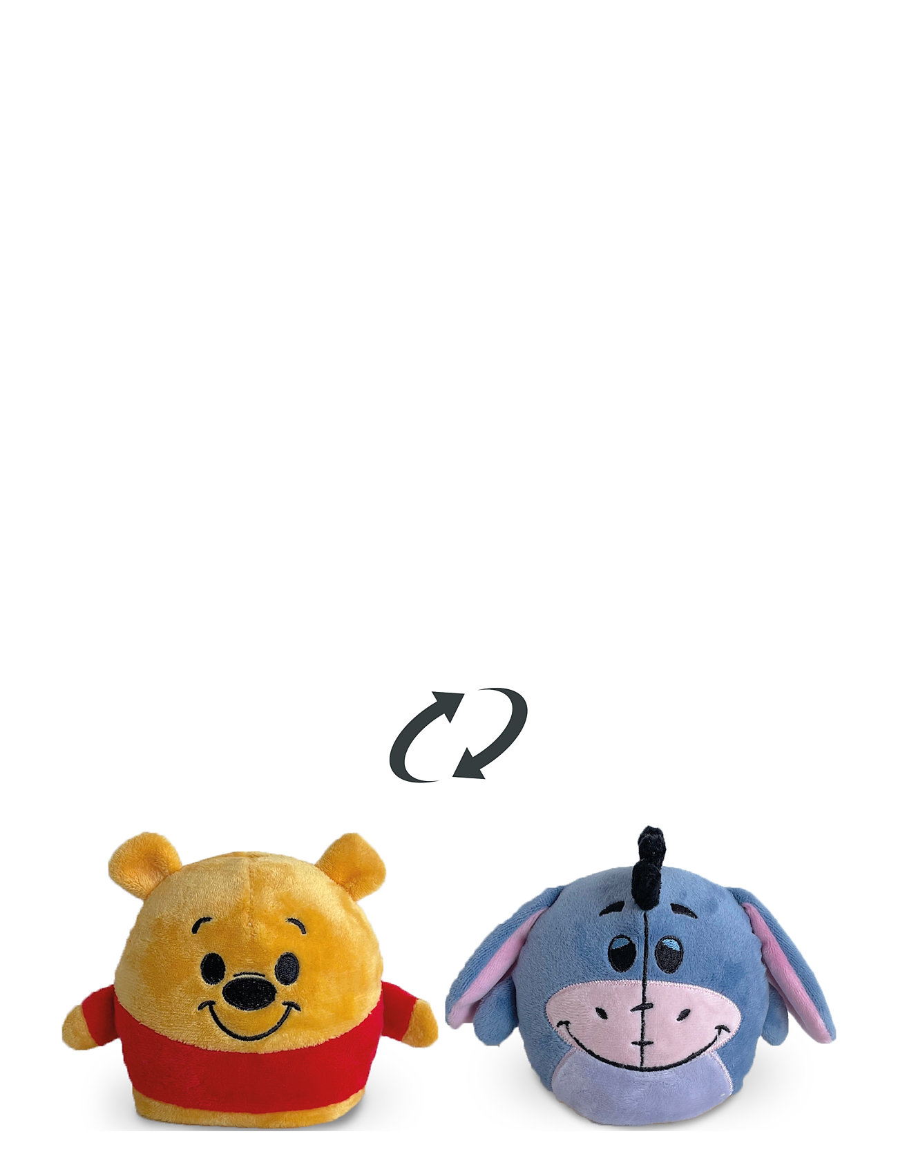 Disney - Winnie & Eeyore Reversible (8Cm Toys Soft Toys Stuffed Animals Multi/patterned Disney
