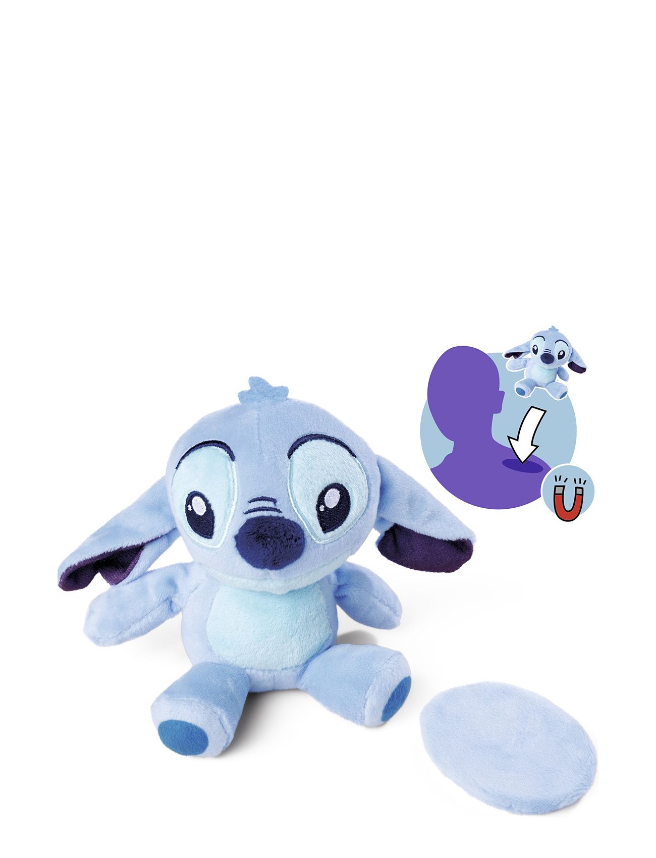 Lilo & Stitch Disney Stitch Pigg, Magnetisk Axelkompis Blå