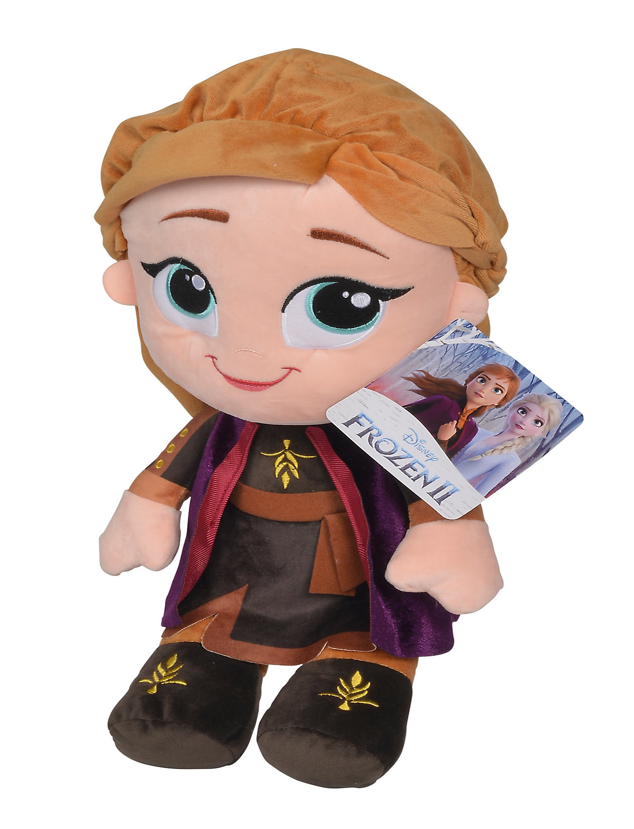 Frozen 2 - Chunky Anna 43Cm Toys Soft Toys Stuffed Toys Brown Frost