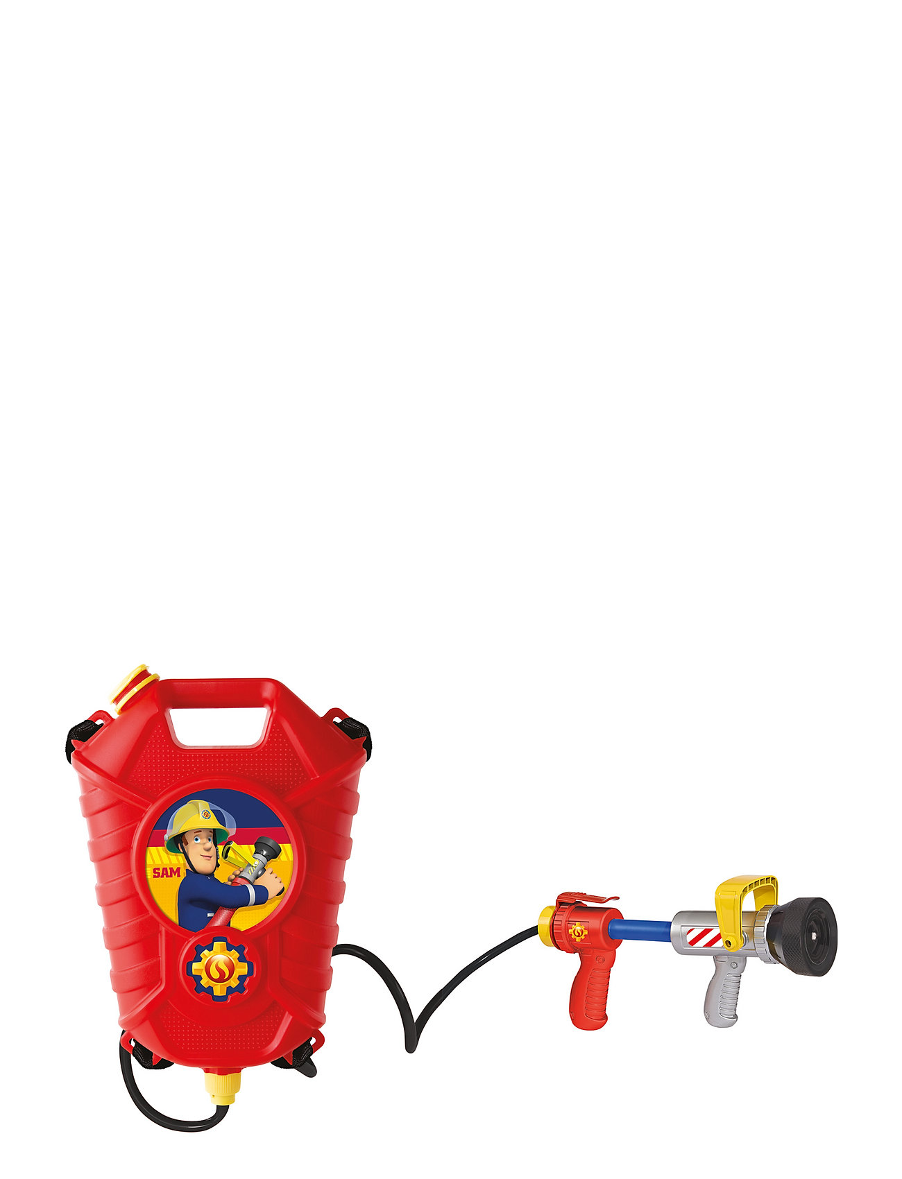 "Brandmand Sam" "Fireman Sam Tank Backpack Blaster Toys Bath & Water Other Red Brandmand