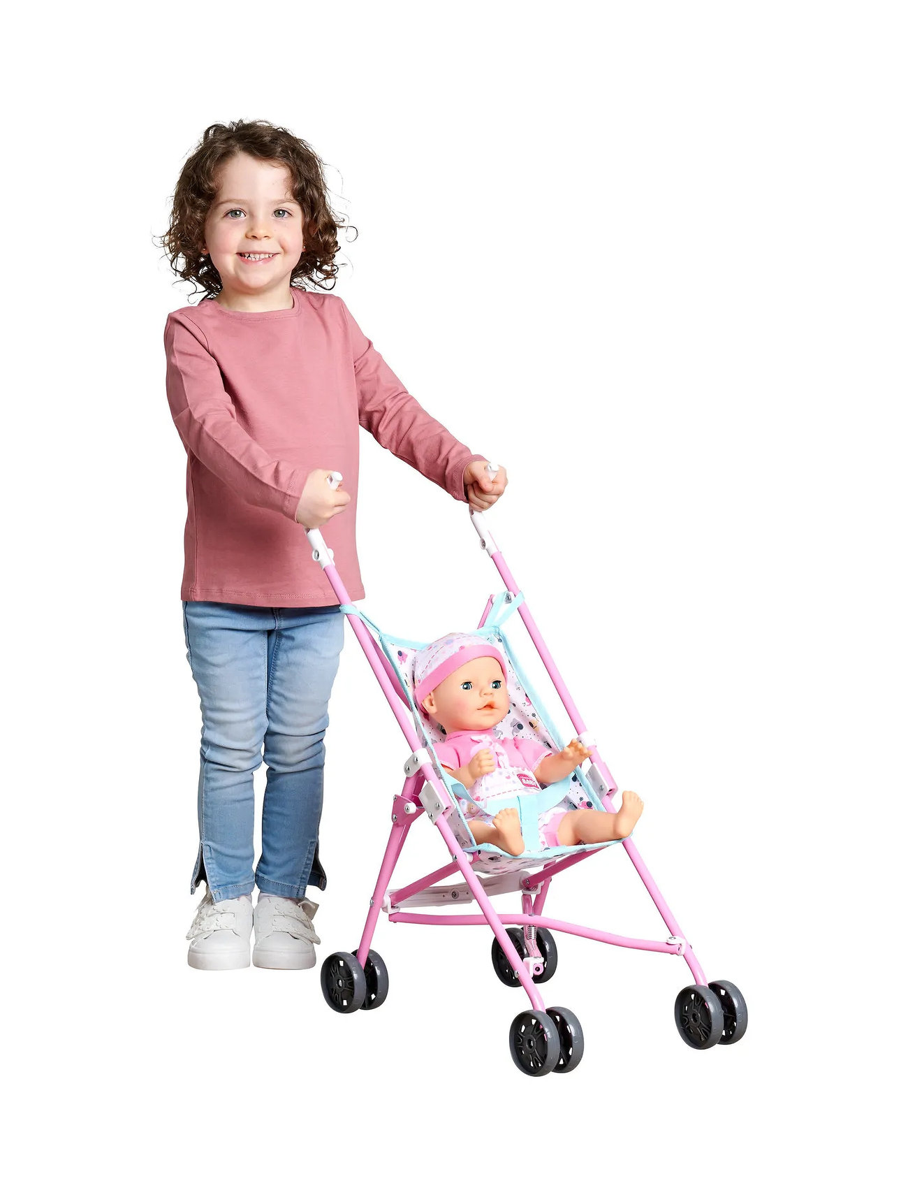 Simba Legetøj Pram For Dolls, One Size, Multi/patterned, Dukker Og Tilbehør > Dukkevogne, Børn