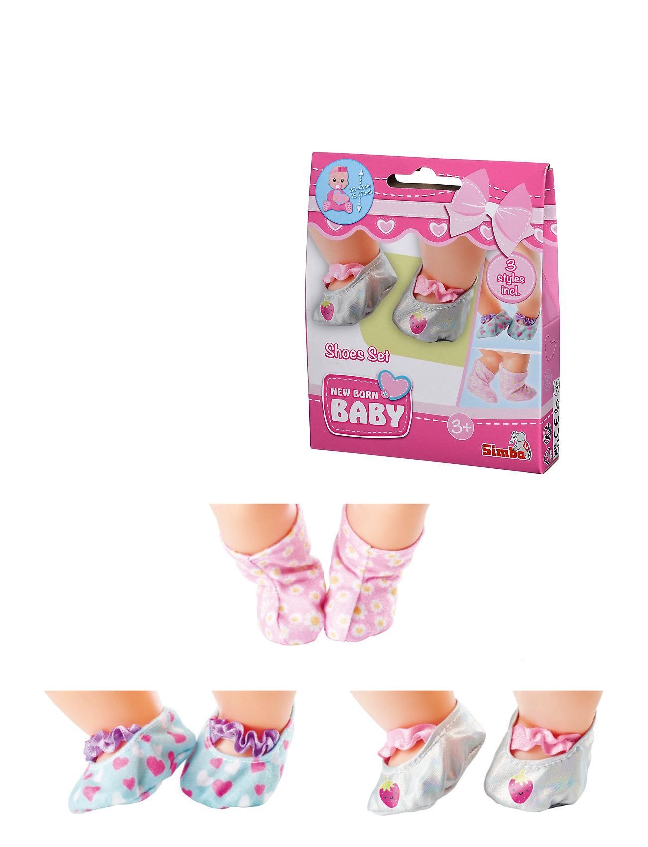 Simba Toys New Born Baby Shoes Set  Toys Dolls & Accessories Doll Clothes Multi/patterned Simba Toys