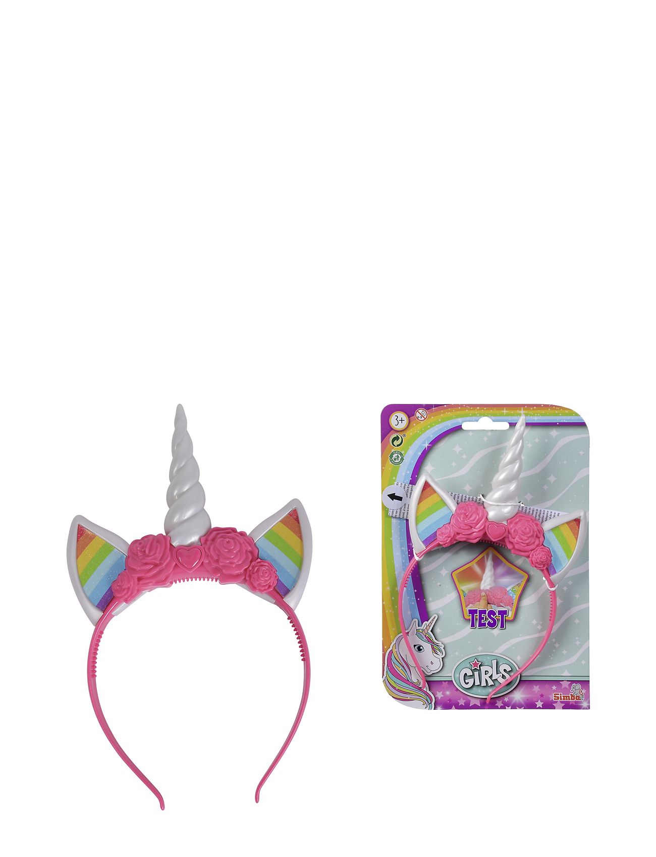 Steffi Girls Unicorn Headband With Light Accessories Hair Accessories Hair Band Pink Simba Toys