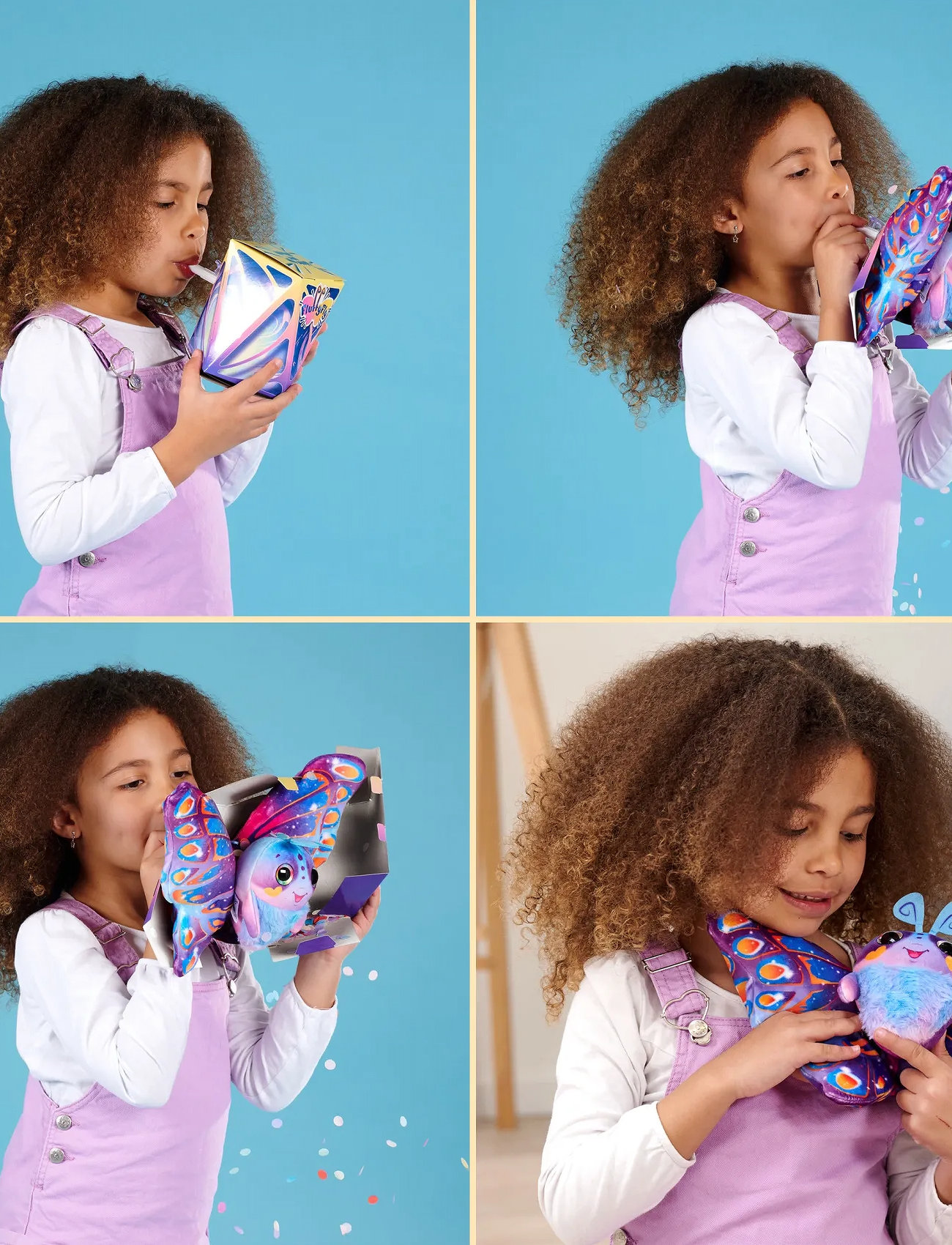 Simba Legetøj Fluffy Fly Butterfly Plush, Pink, One Size, Multi/patterned, Soft Legetøj > Stuffed Animals, Børn