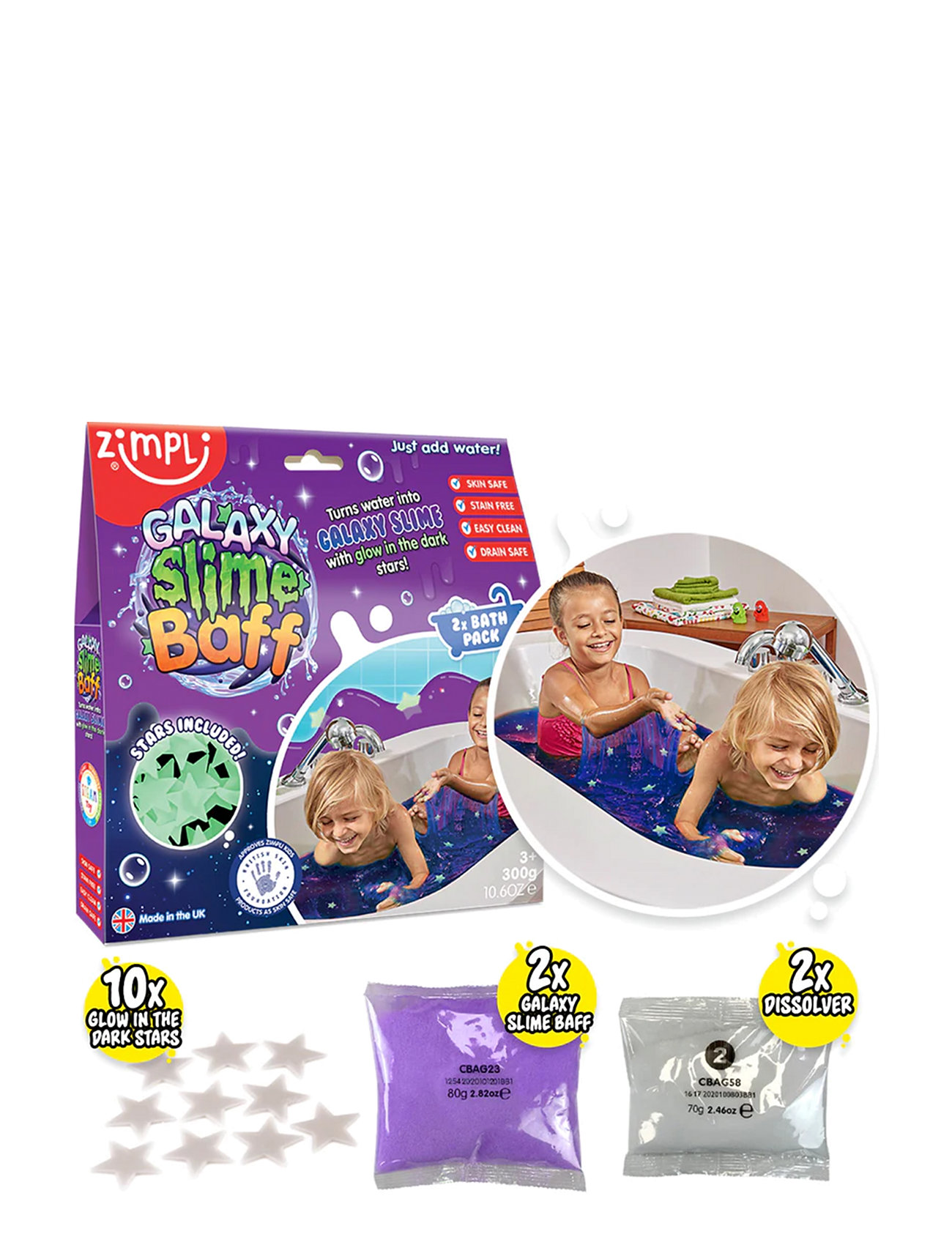 Zimpli Kids Galaxy Slime Baff Toys Bath & Water Toys Bath Toys Multi/patterned Simba Toys