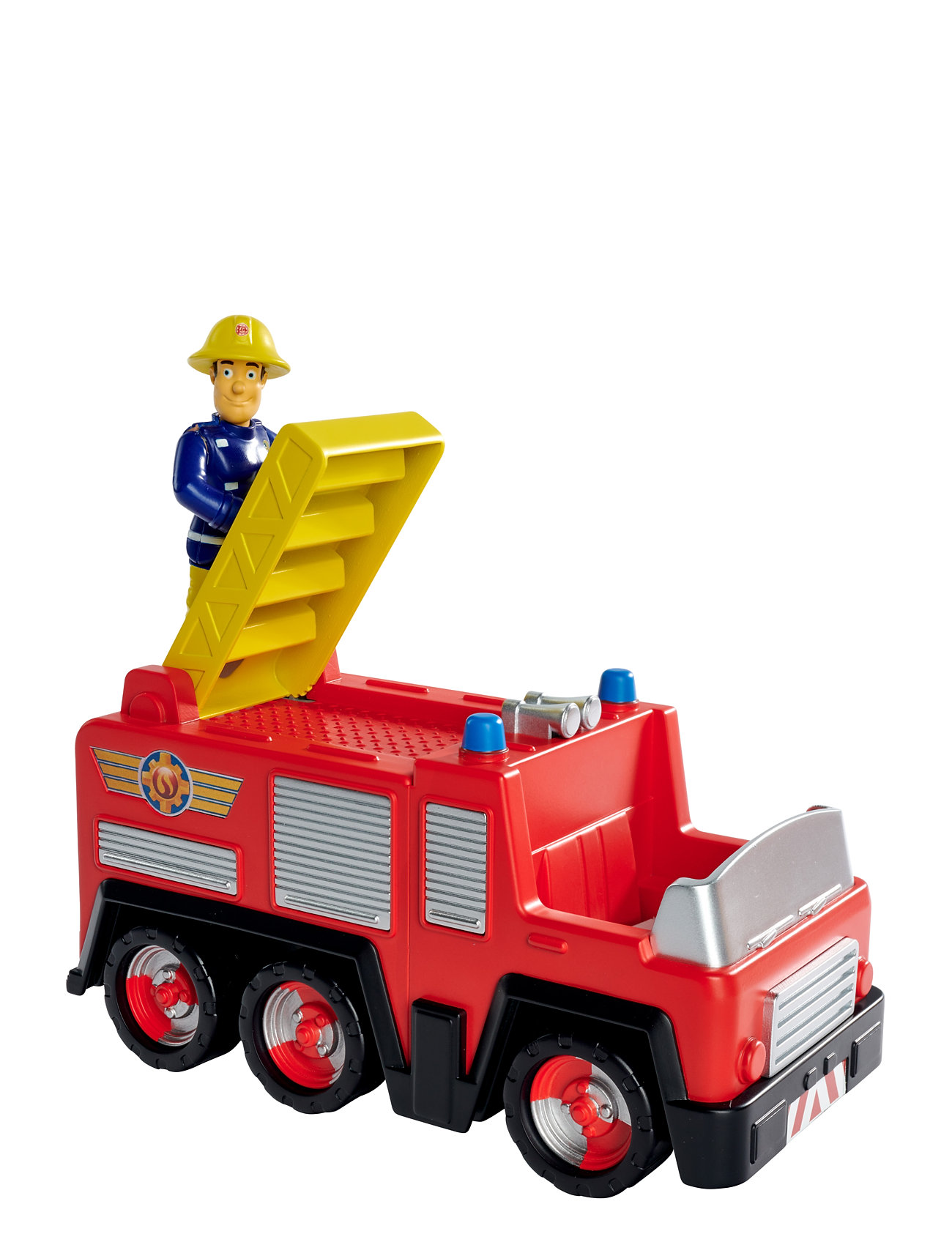 Fireman Sam Jupiter Fire Truck With Sam Figurine Toys Toy Cars & Vehicles Toy Cars Fire Trucks Red Brandmand Sam