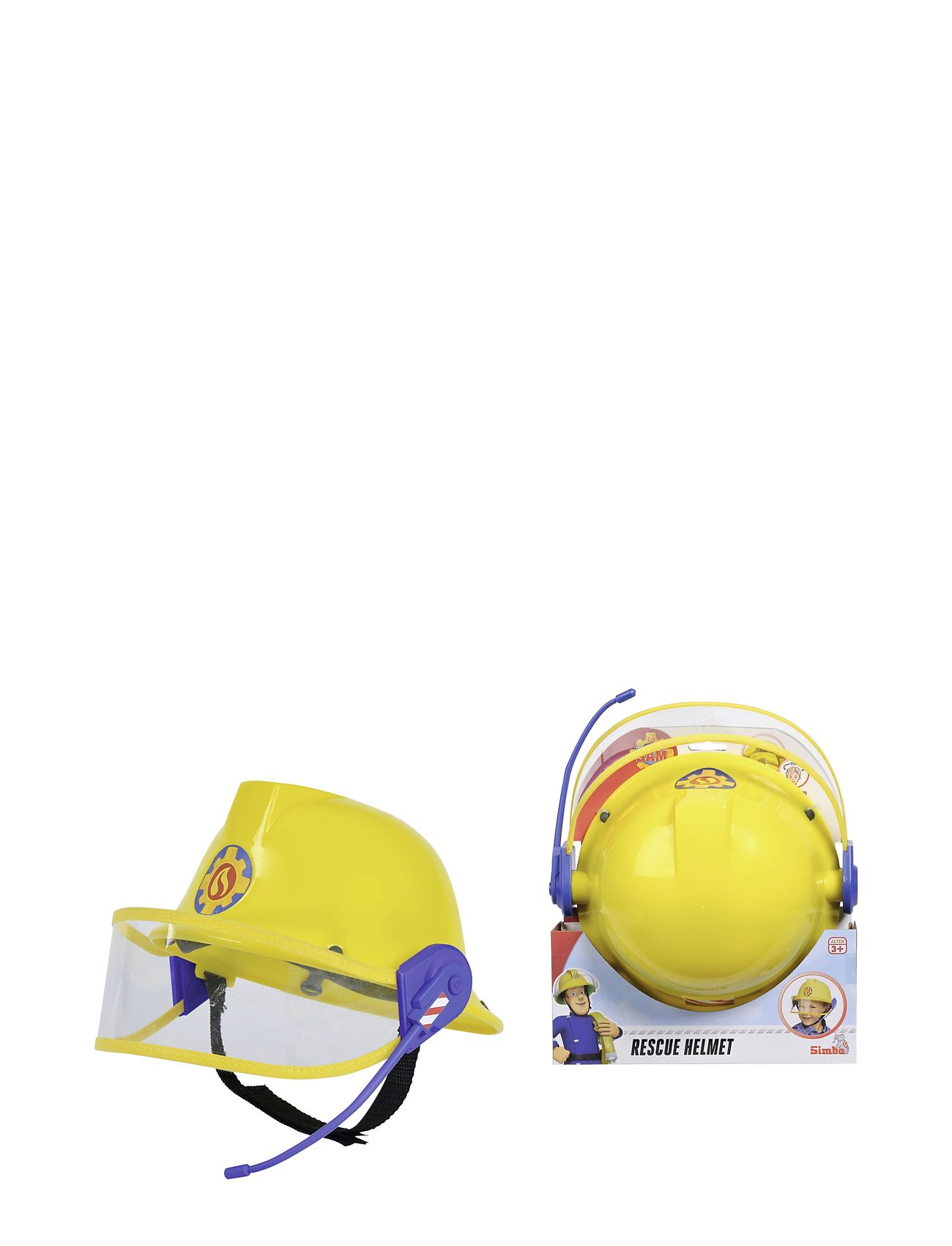 Sam Plastic Helmet With Microph Toys Costumes & Accessories Costumes Accessories Yellow Brandmand Sam