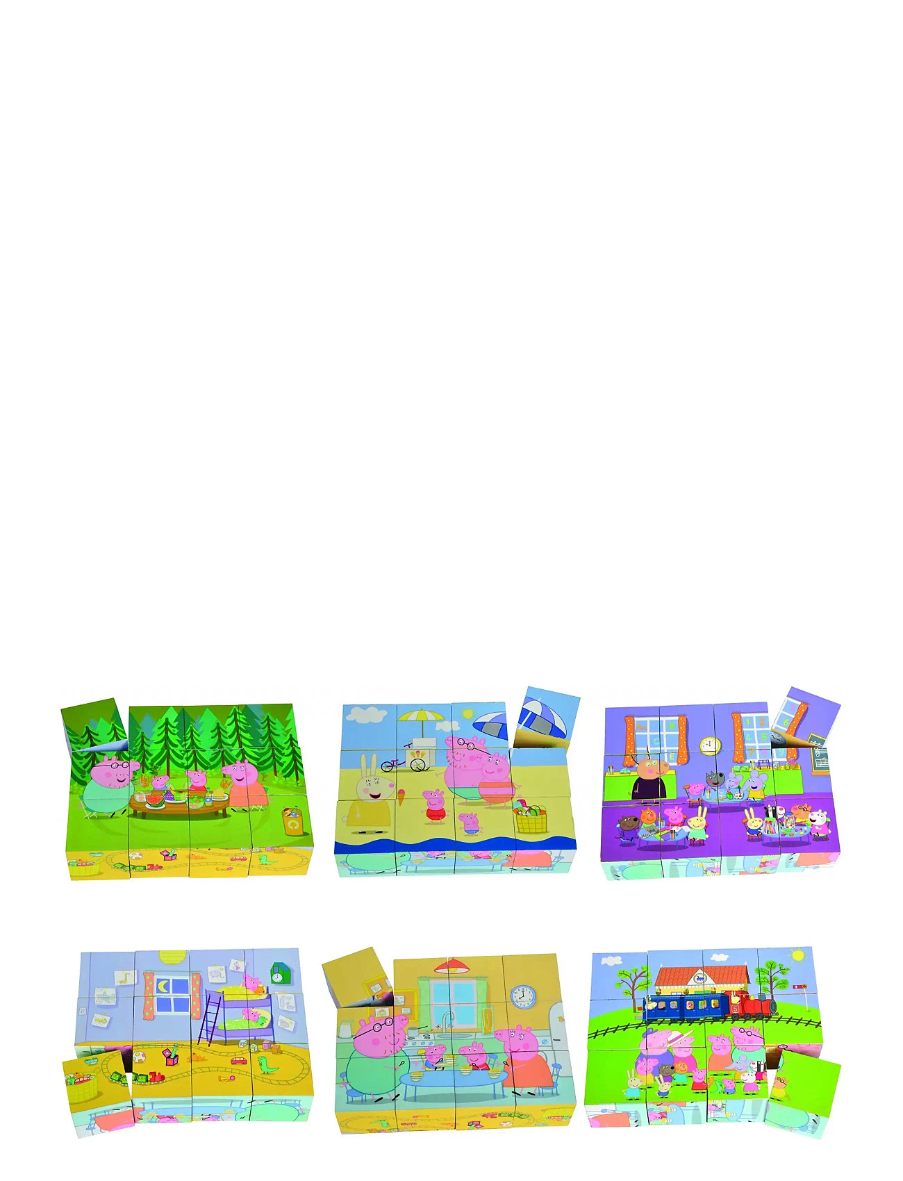 Gurli Gris Peppa Pig, Picture Cube, One Size, Pink, Byggesæt Og -Klodser > Byggeklodser, Børn