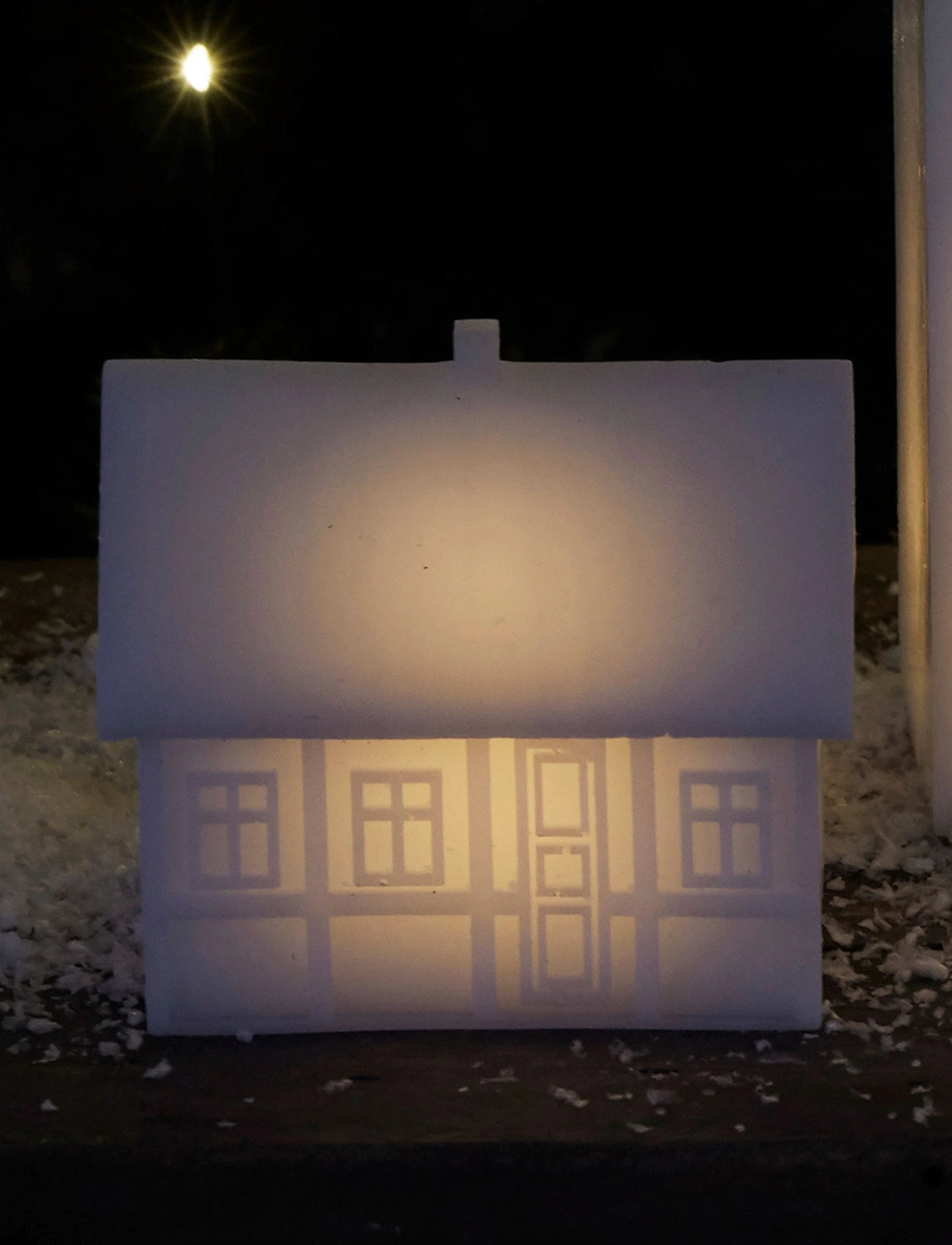 Sirius Home København Bindingsværkshus, H:8 cm, White, Juledekoration > Juletilbehør, Unisex