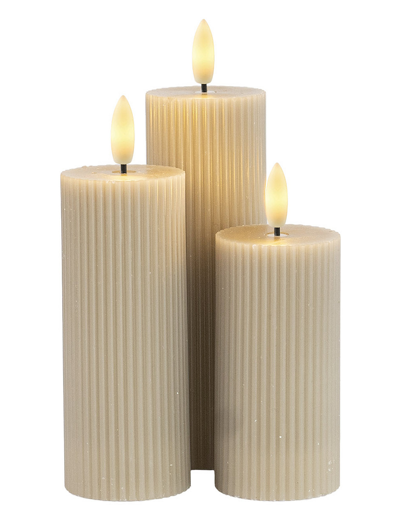 Smilla Genopladelig Home Decoration Candles Led Candles Beige Sirius Home