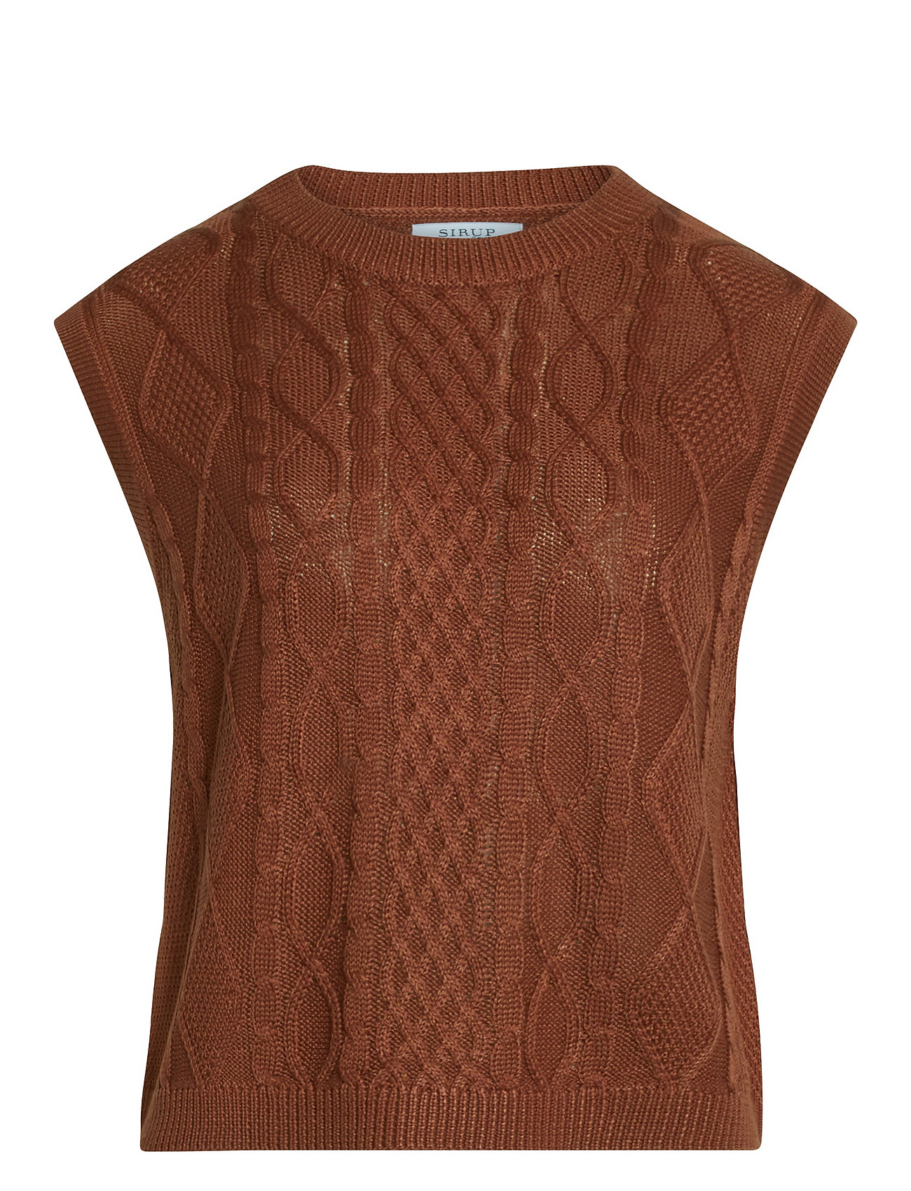 SIRUP COPENHAGEN Trendy Strick West Braun - S - Damen