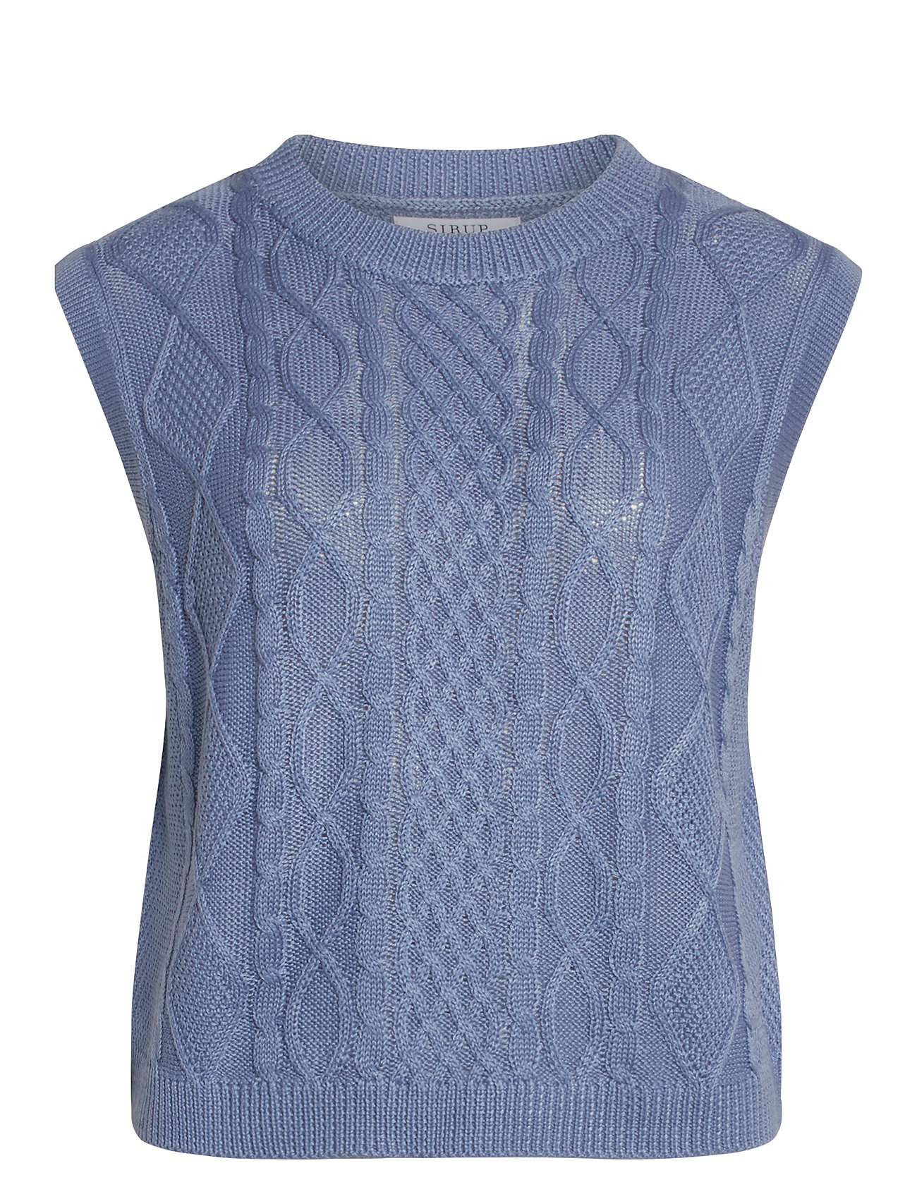 SIRUP COPENHAGEN Trendy Strick West Blau - M - Damen