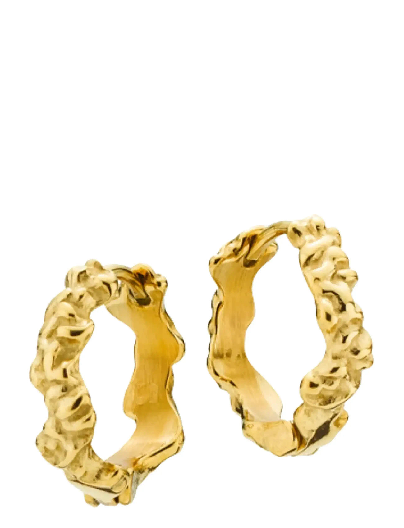 Sistie Loops - Creoles Gold-Plated, One Size, Gold, Øreringe > Creoler, Dame