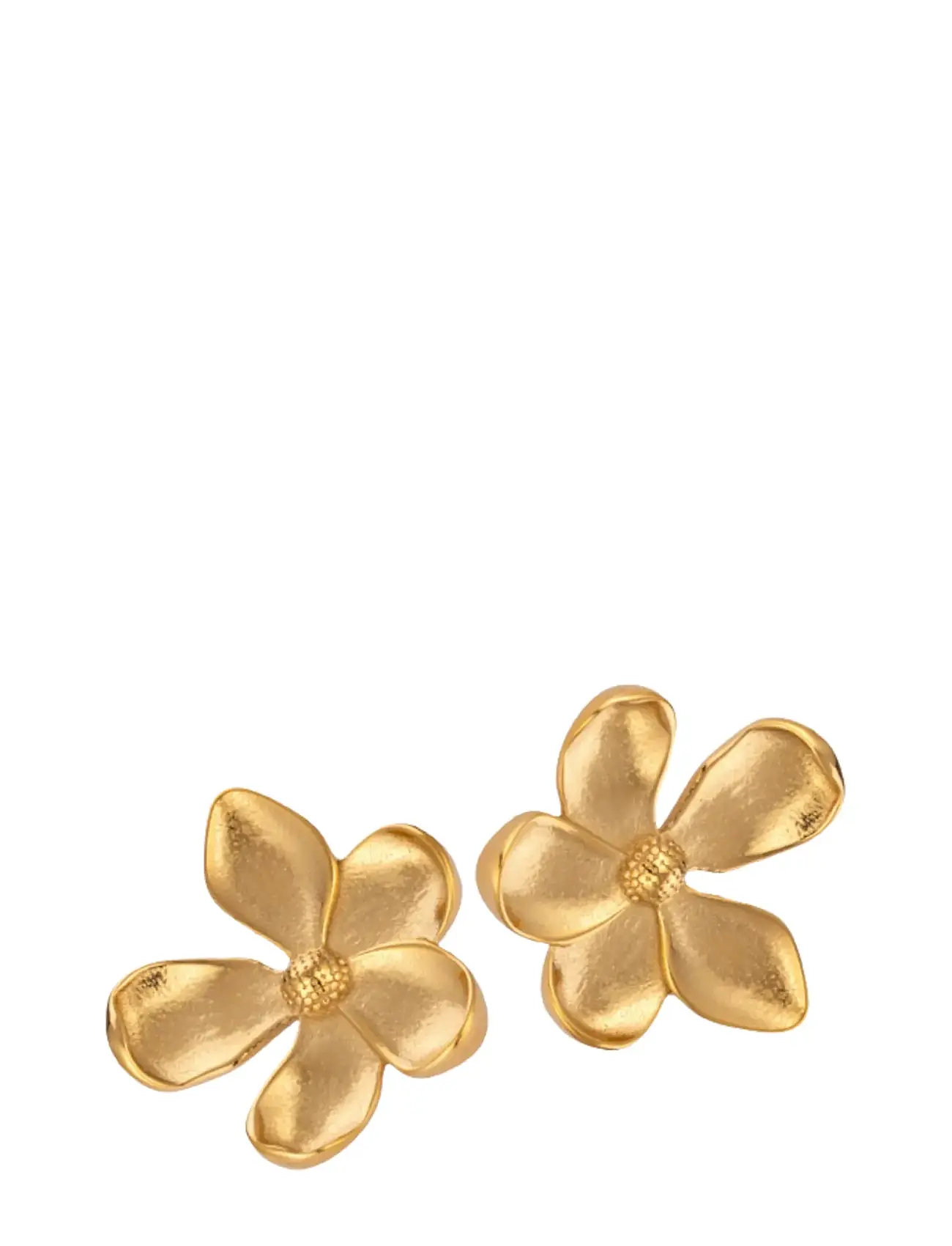 Sistie Blumie - Earstuds Gold-Plated, One Size, Gold, Øreringe > Ørestikker, Dame