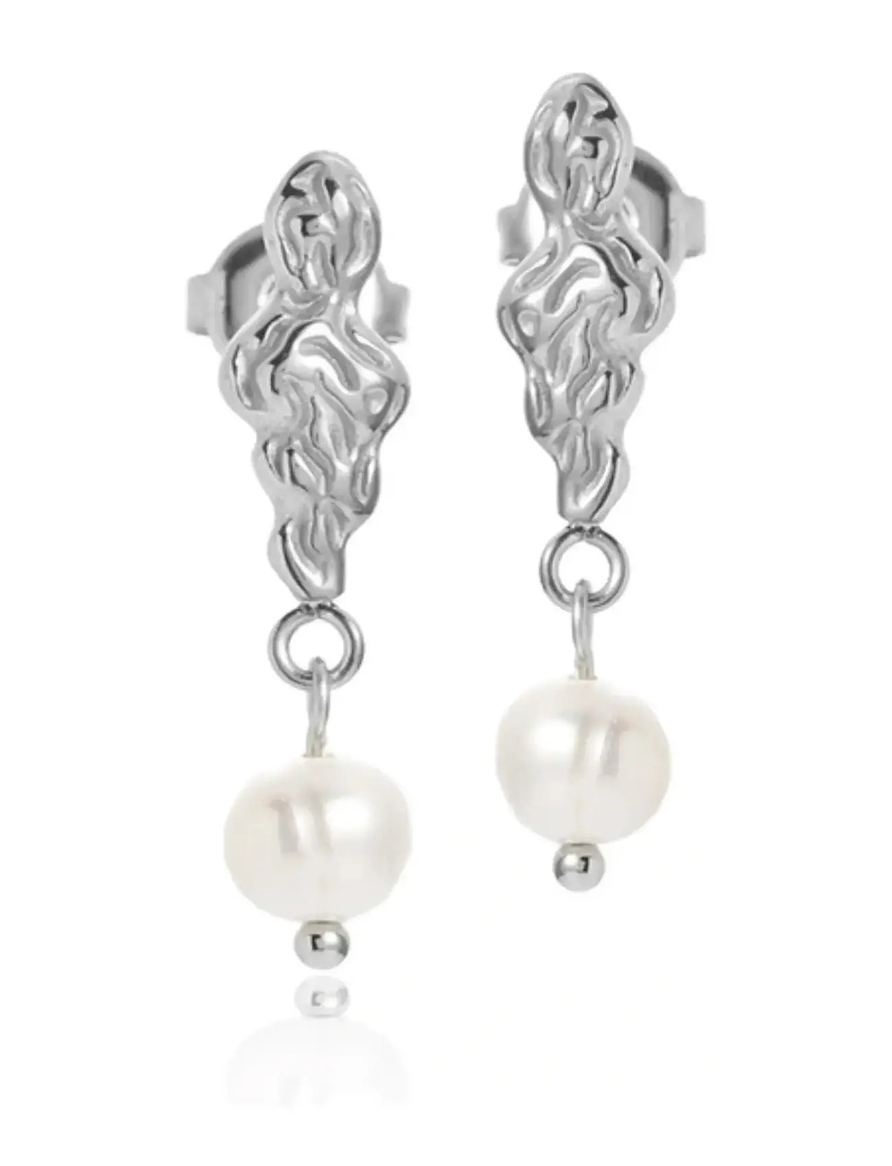 Sistie Freja - Earrings Steel, One Size, Silver, Øreringe > Øreringe Med Vedhæng, Dame
